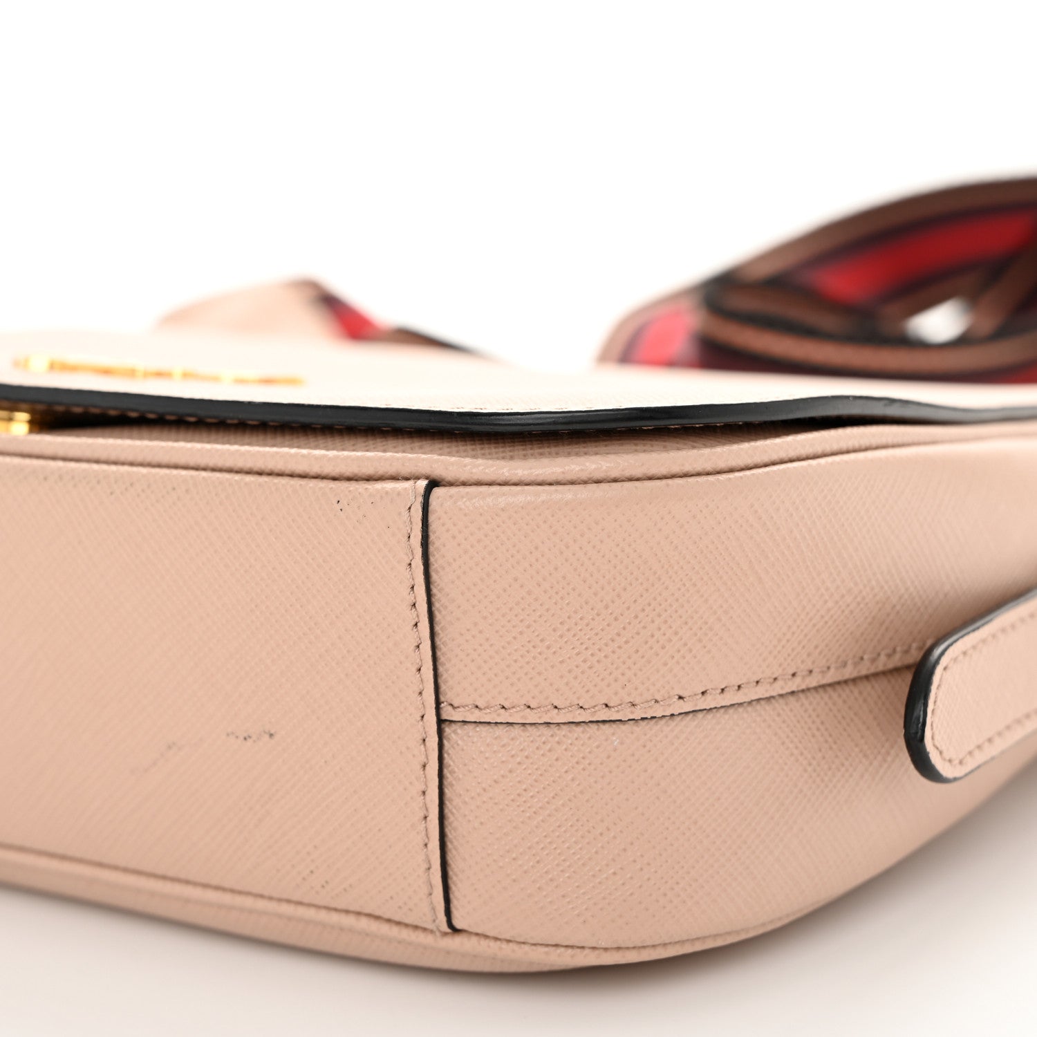 Prada Saffiano Flap Crossbody Cammeo 10 of 14