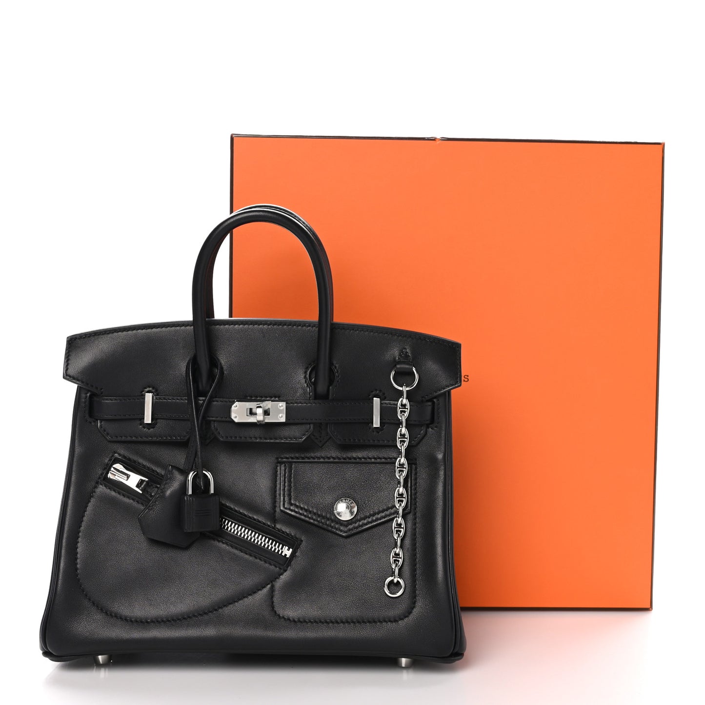 Veau Volupto Rock Birkin 25 Black