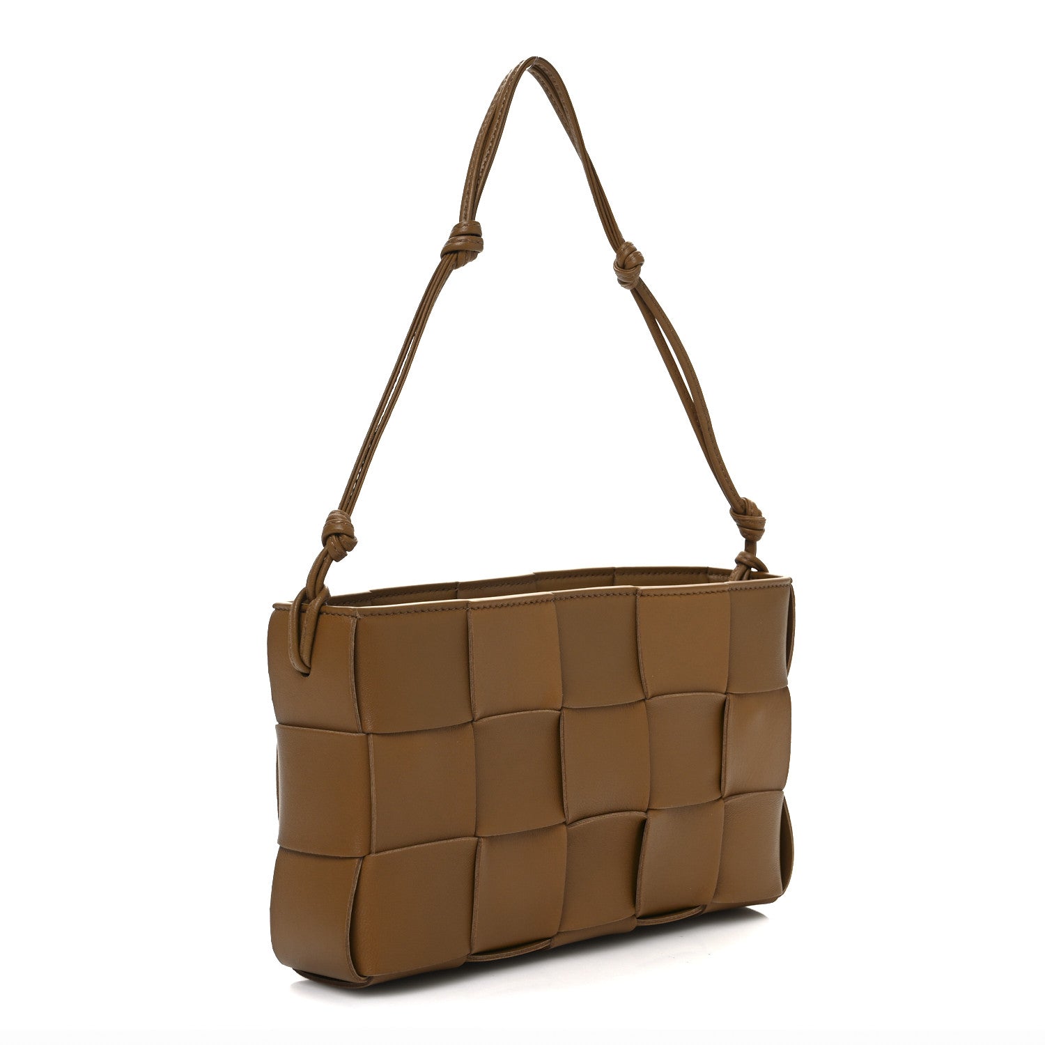 Bottega Veneta Calfskin Maxi Intrecciato Cassette Pouch On Strap Camel 3 of 11