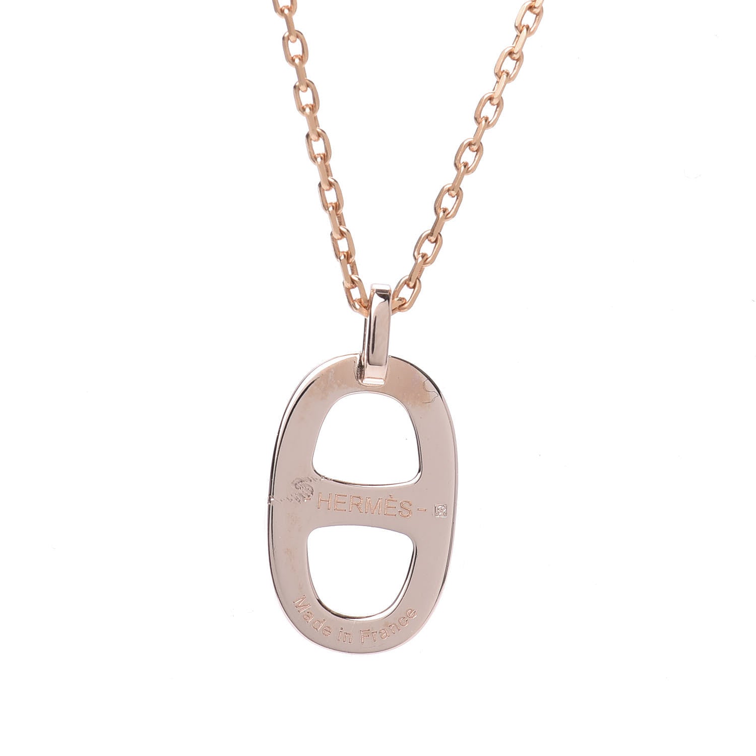 Hermes Laquered Iliade Pendant Necklace Pervenche 5 of 5