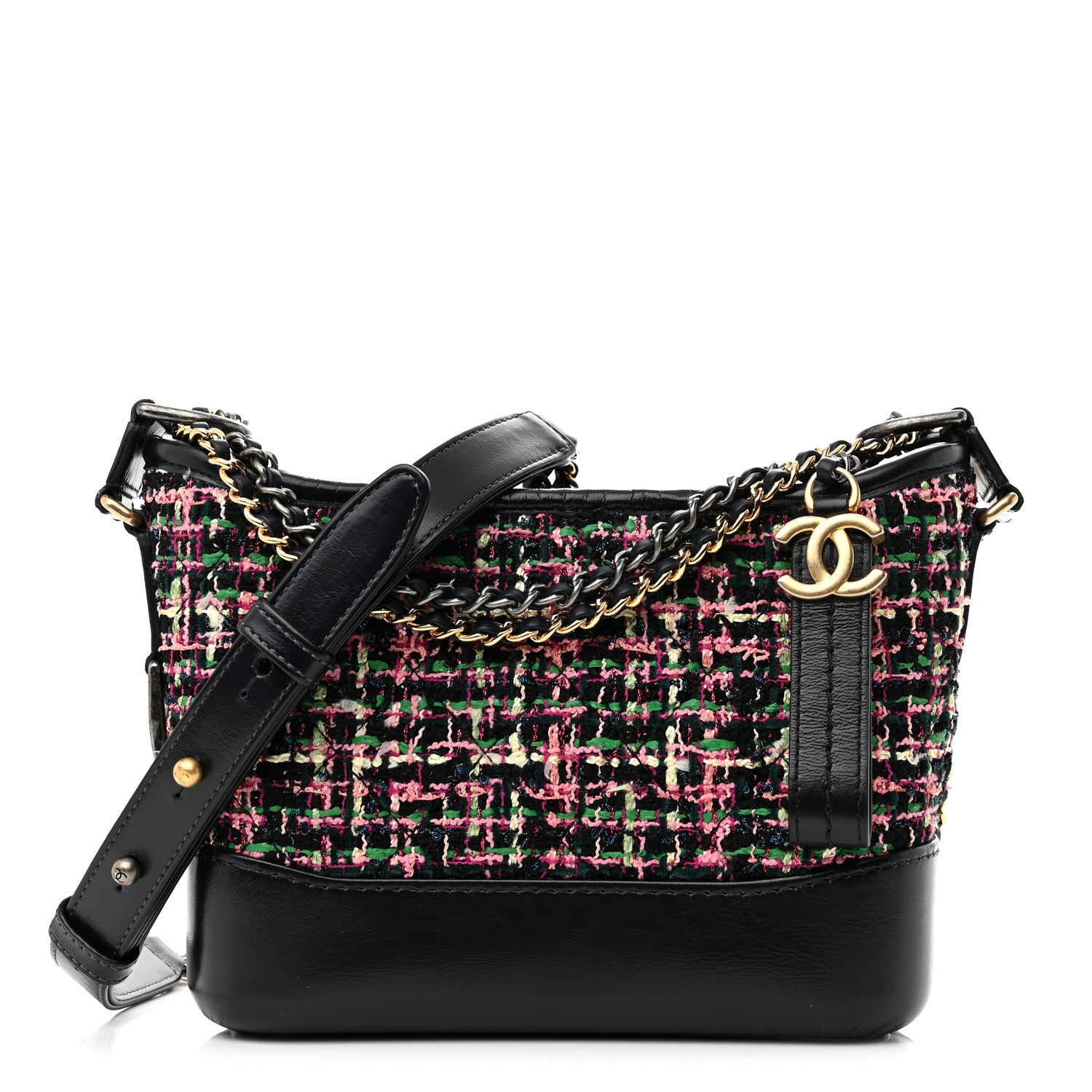 Chanel Tweed Calfskin Small Gabrielle Hobo Multi 1 of 11