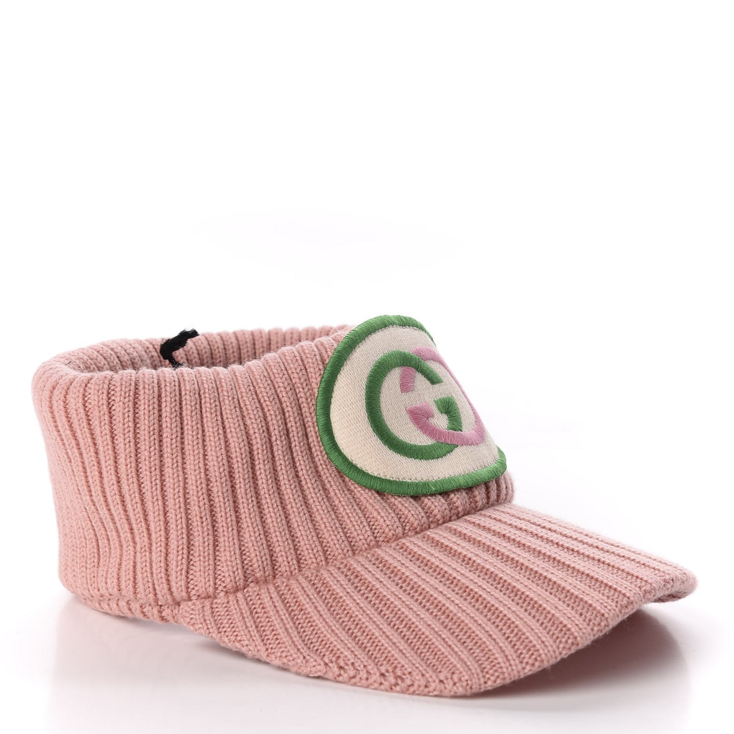 Wool Interlocking G Patch Visor M Pink
