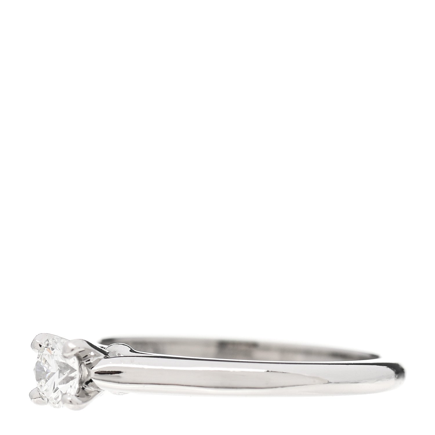 Cartier Platinum Diamond .21ct Solitaire 1895 Engagement Ring 49 4.75 3 of 8