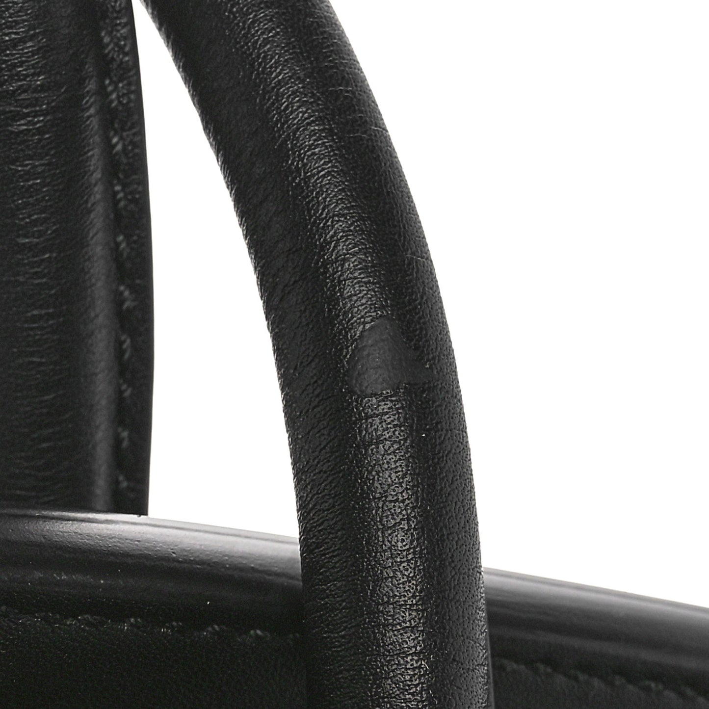 Raffia Calfskin Pipe Bag Black