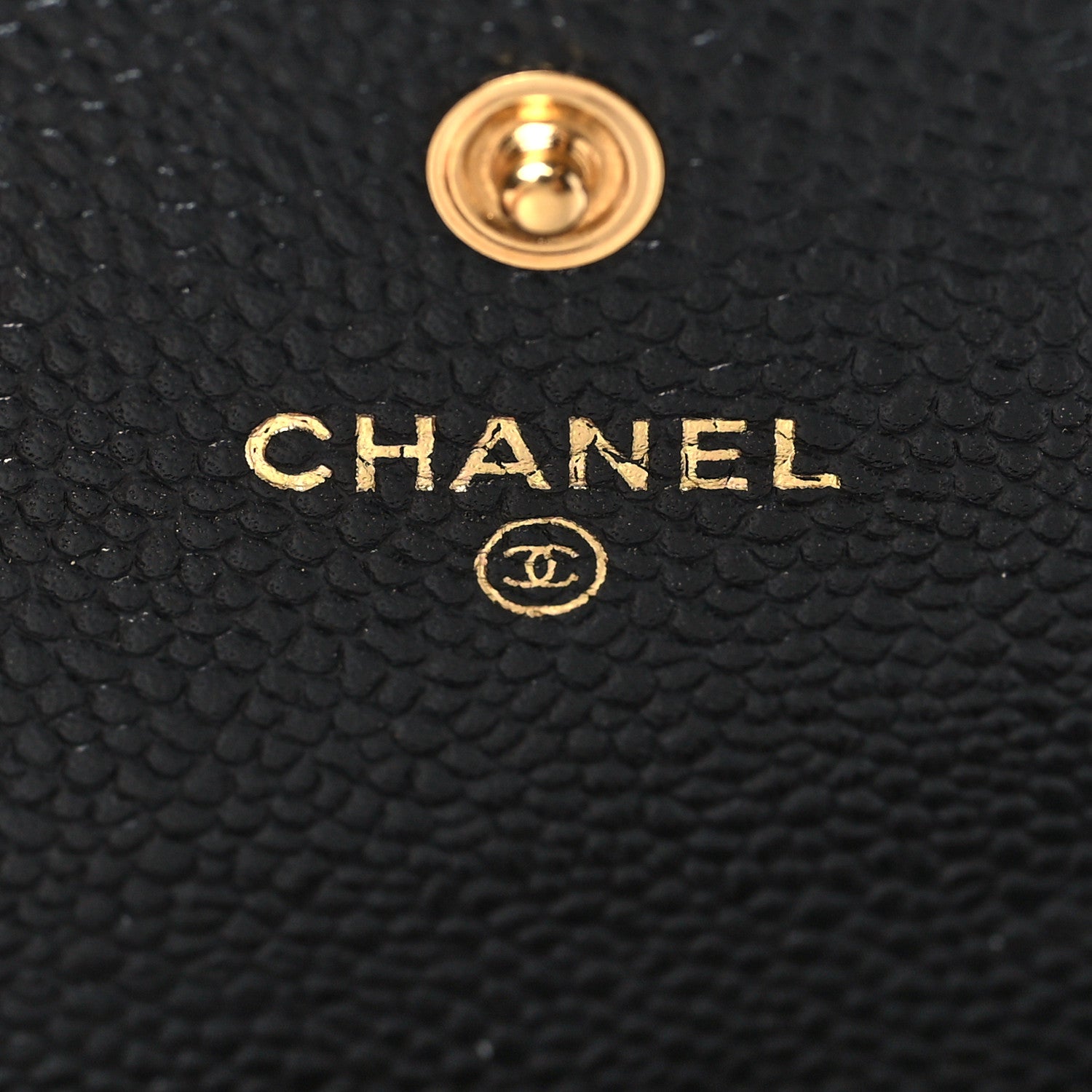 Chanel Caviar Quilted Large Gusset Flap Wallet Black 6 of 7