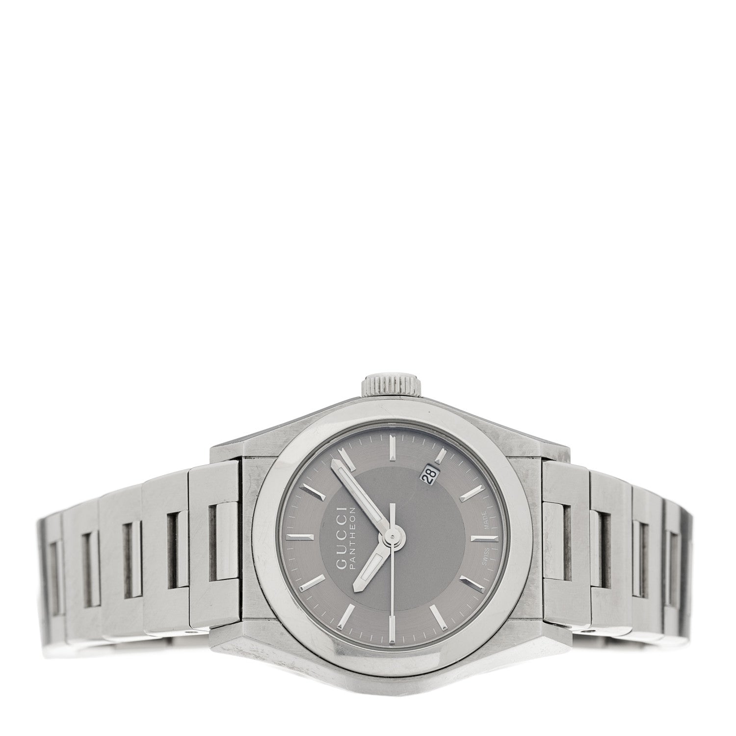 Gucci Stainless Steel 28mm Pantheon Quartz Watch Brown 2 of 5