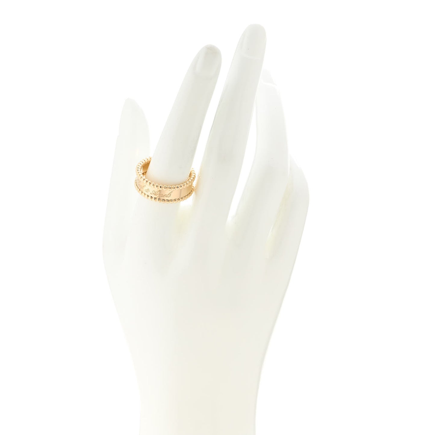 18K Yellow Gold Perlee Signature Ring 59 8.75