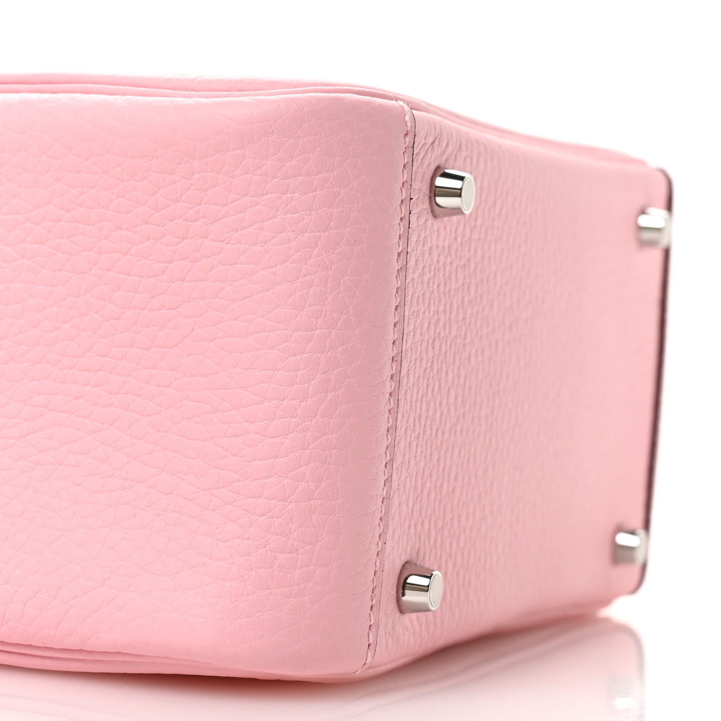 Taurillon Clemence Verso Mini Lindy 20 Rose Sakura Gris Perle
