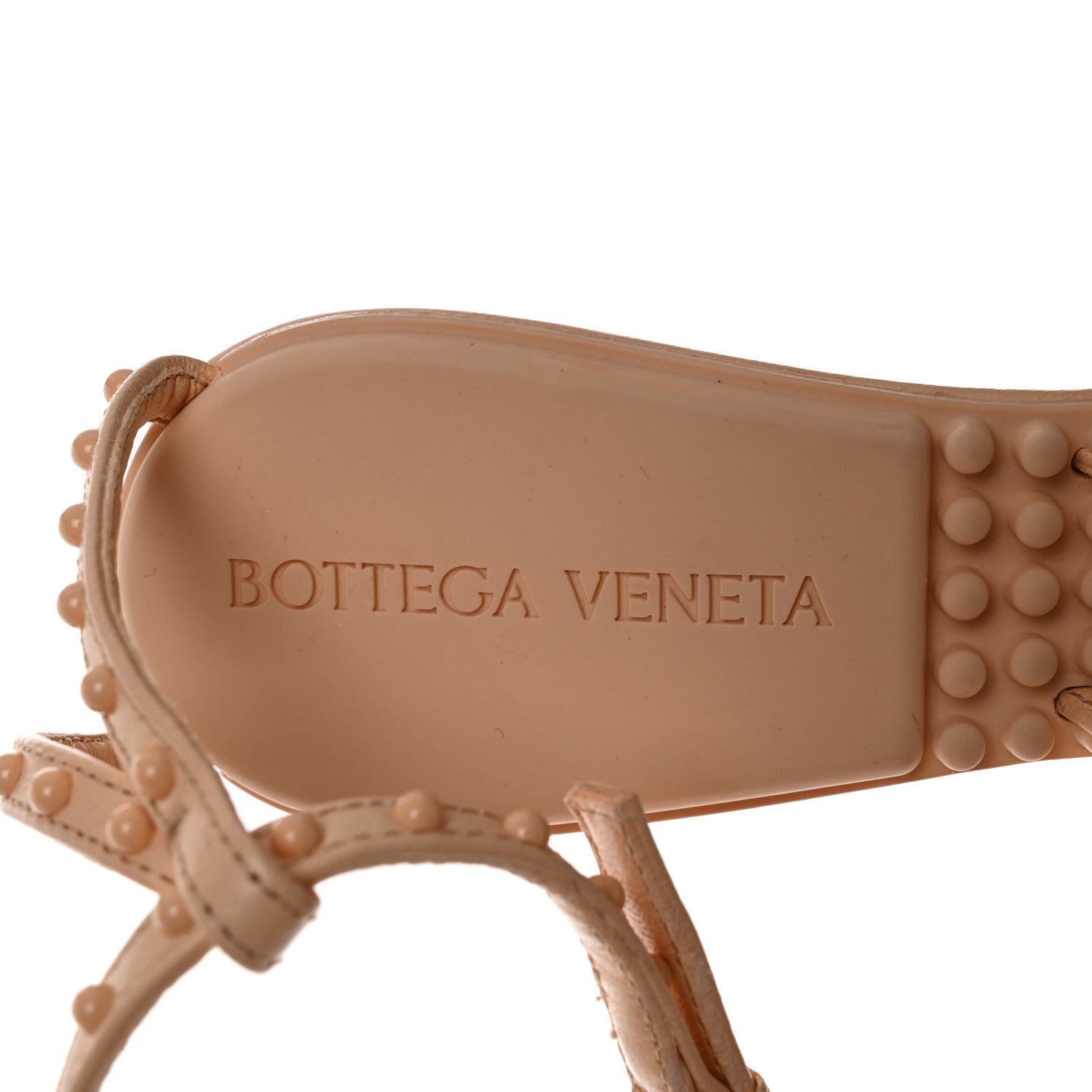Bottega Veneta Lambskin Lagoon Bubble 55mm Sandals 35.5 Macaroon 6 of 7