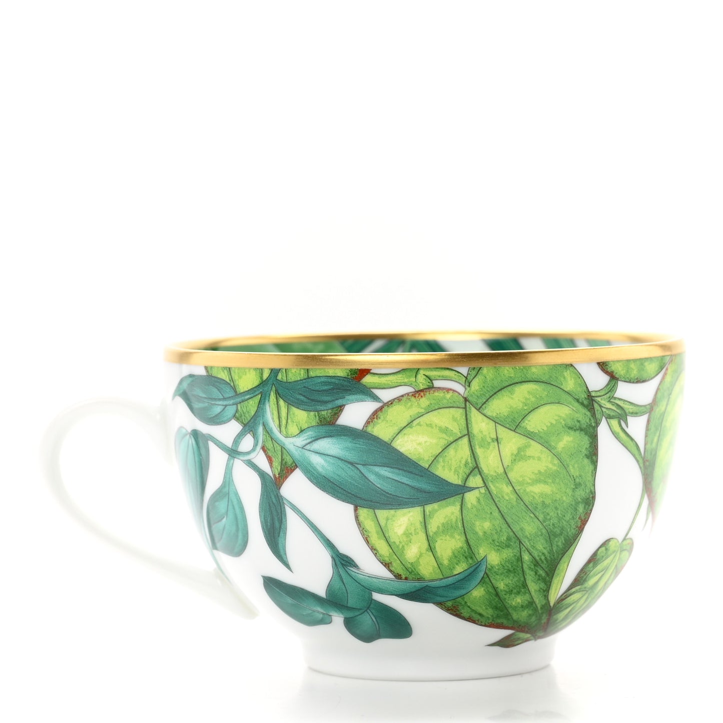 Porcelain Passifolia Tea Cup And Saucer