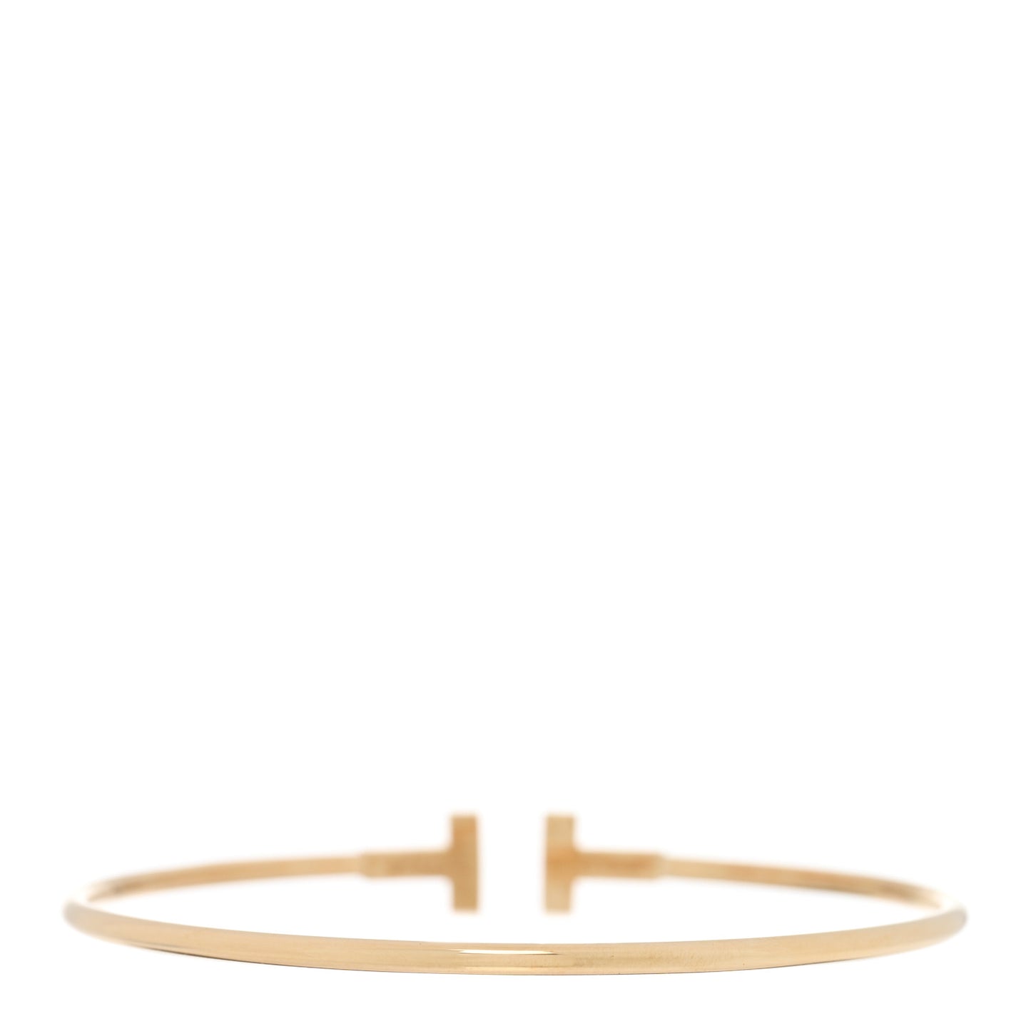 18K Yellow Gold Narrow T Wire Bracelet