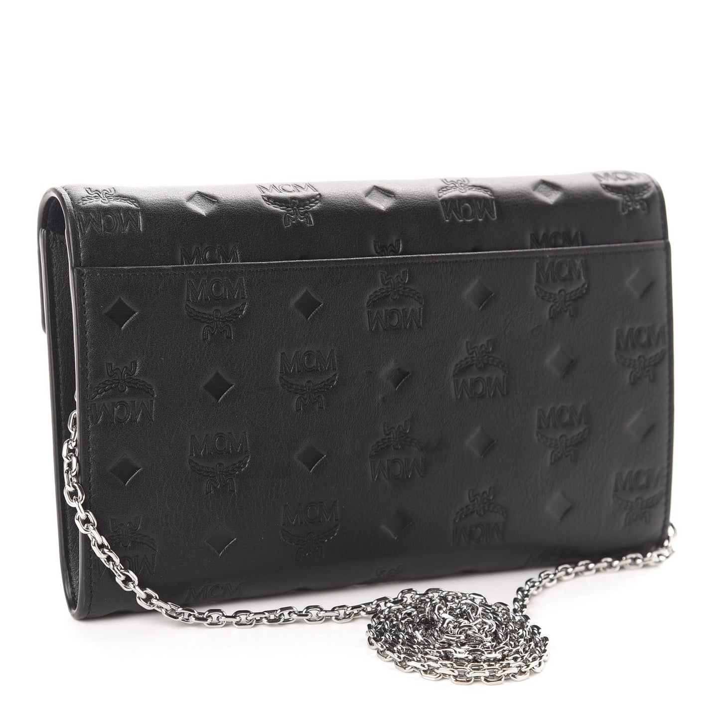 Calfskin Ottomar Monogram Crossbody Bag Black