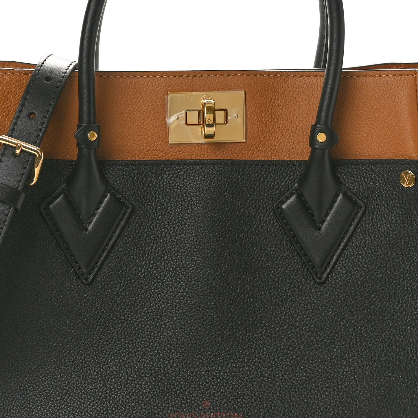 Calfskin Monogram On My Side MM Black