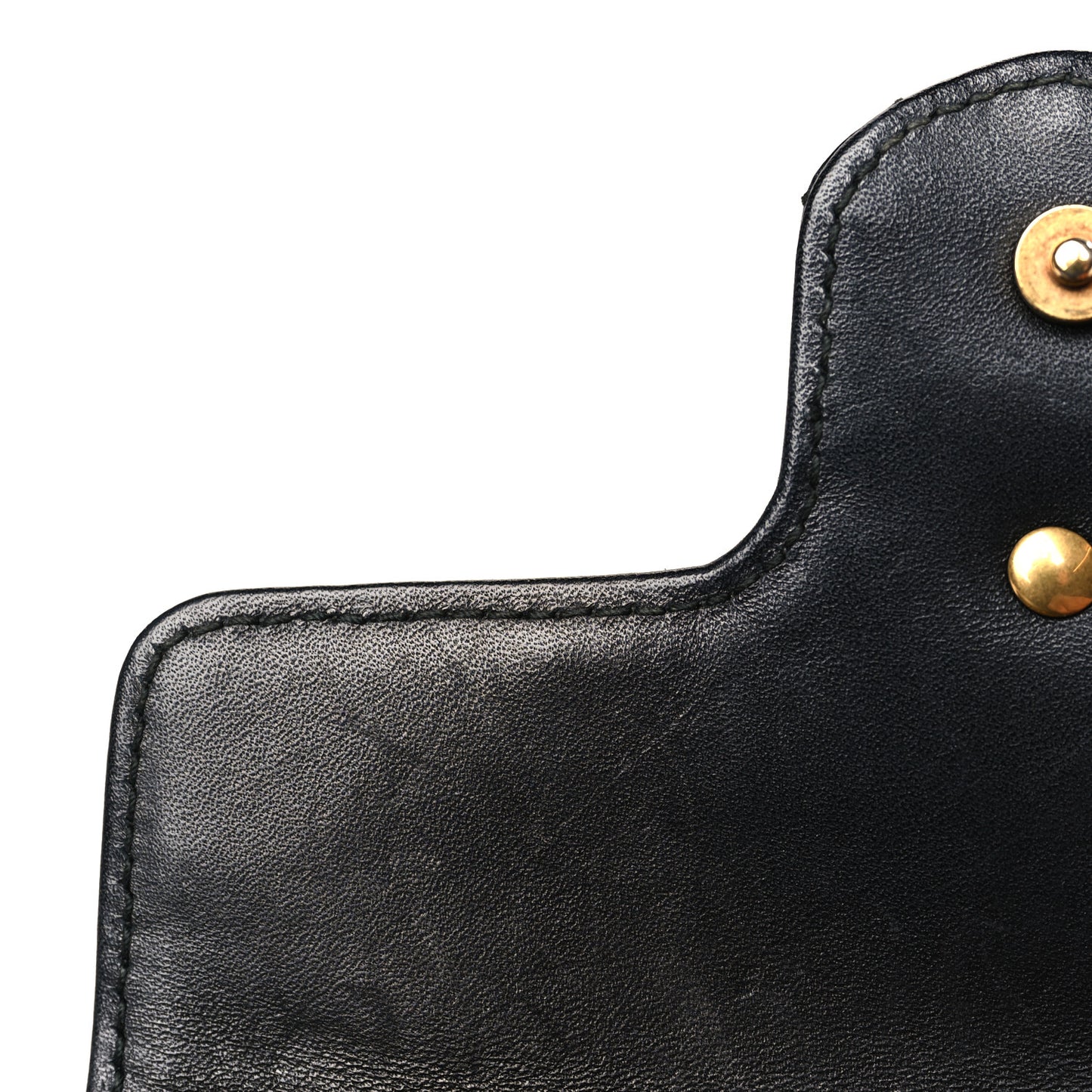 Calfskin Matelasse Super Mini GG Marmont Shoulder Bag Black