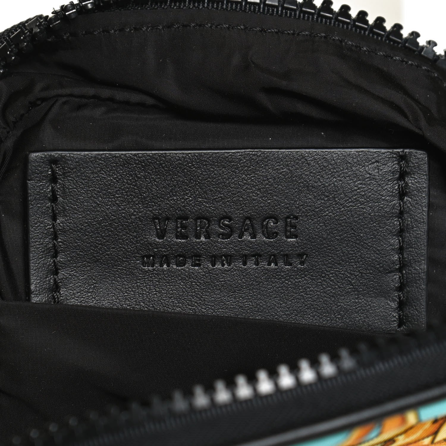 Versace Nylon Baroque Print Small Crossbody Bag Black 6 of 11