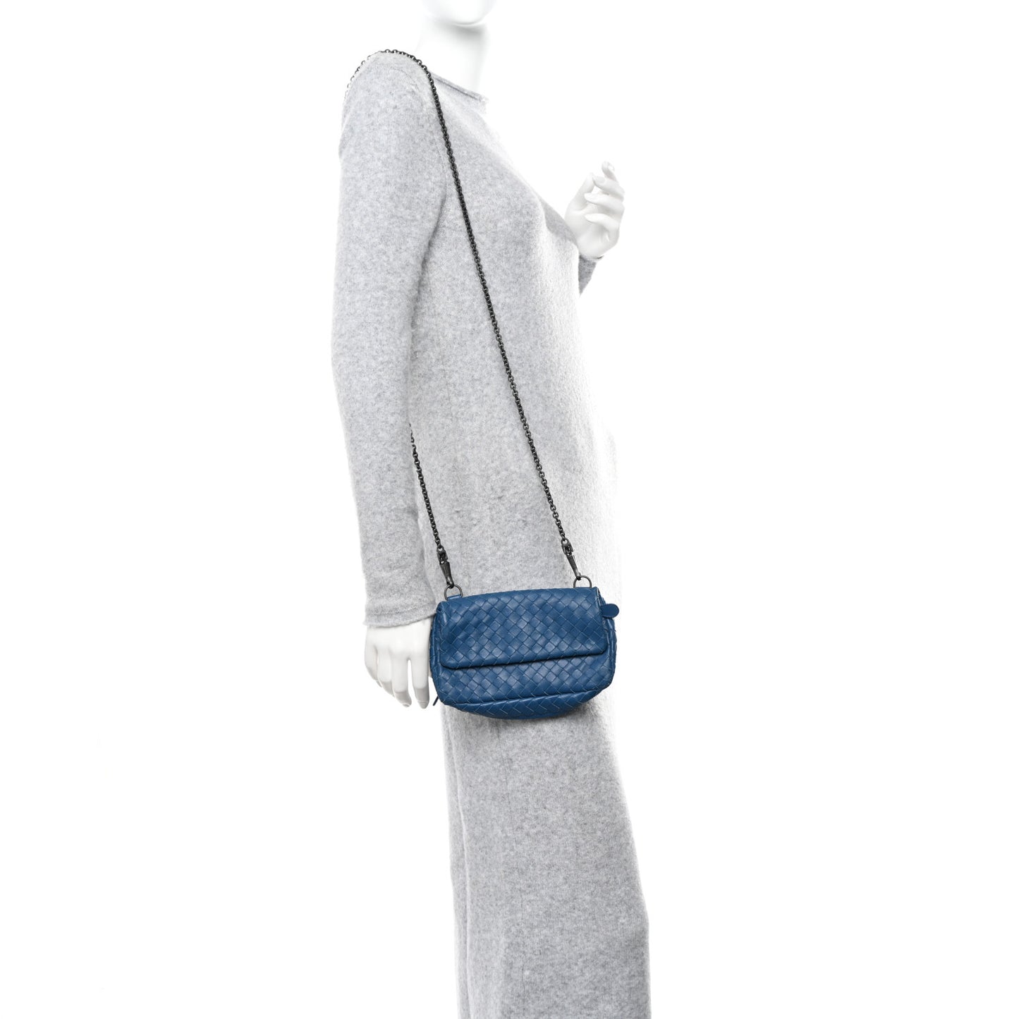 Nappa Intrecciato Small Chain Crossbody Empire