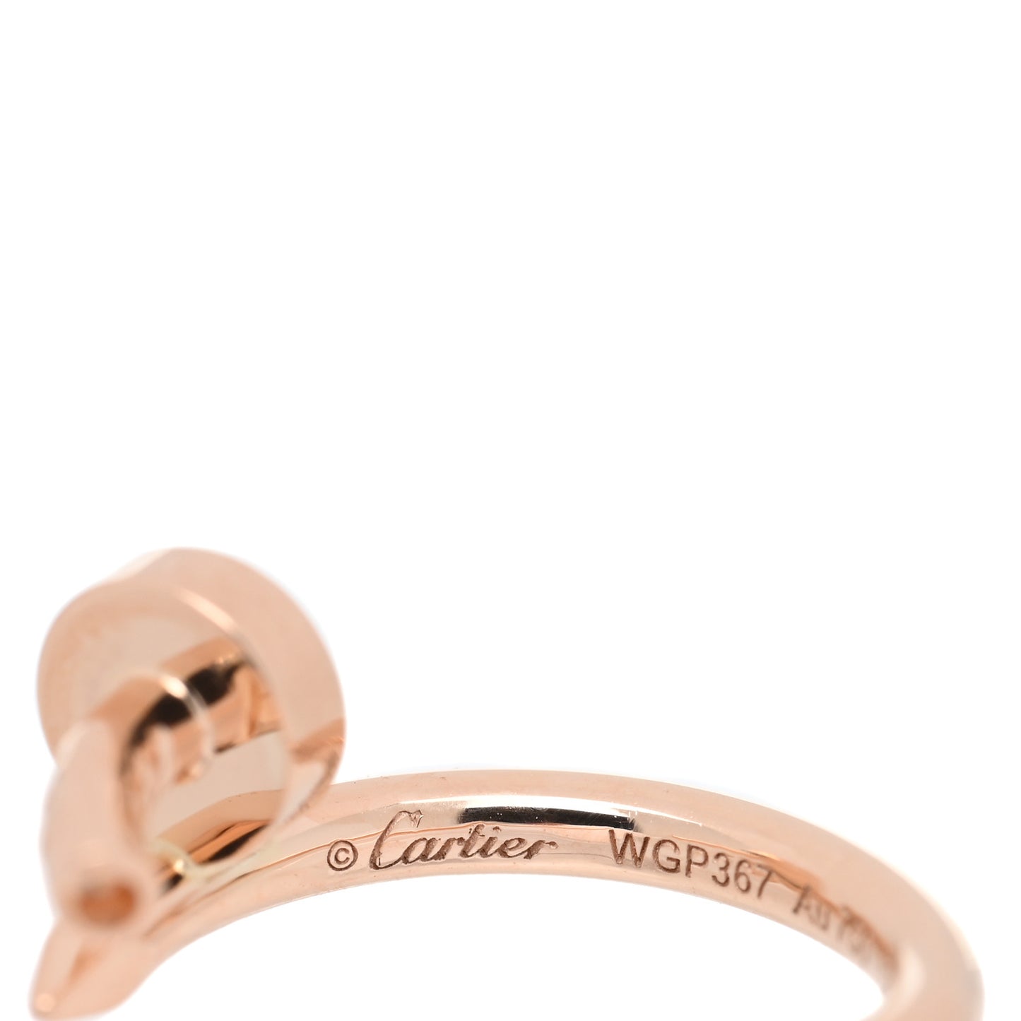 18K Pink Gold Juste Un Clou Single Hoop Earring