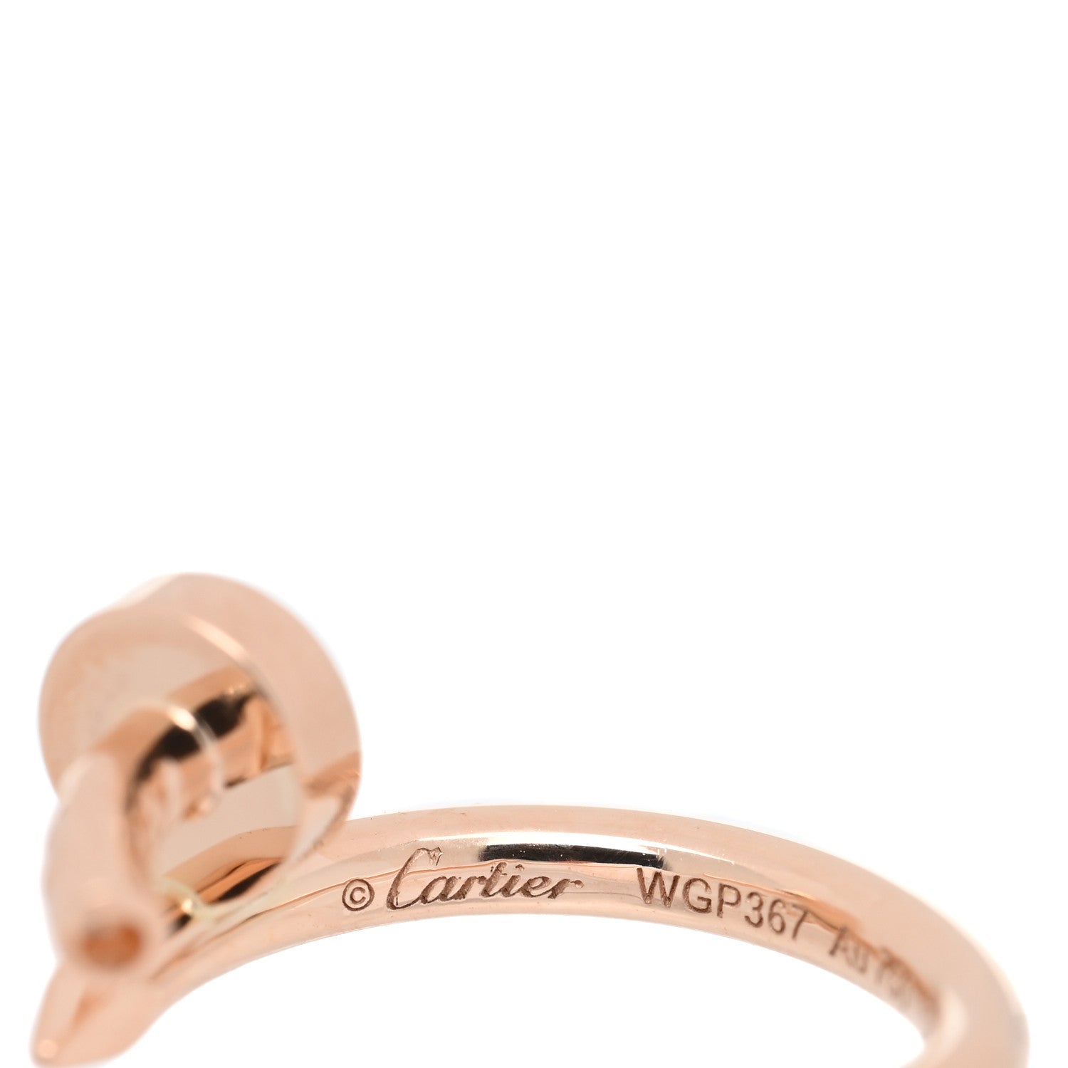Cartier 18K Pink Gold Juste Un Clou Single Hoop Earring 4 of 5