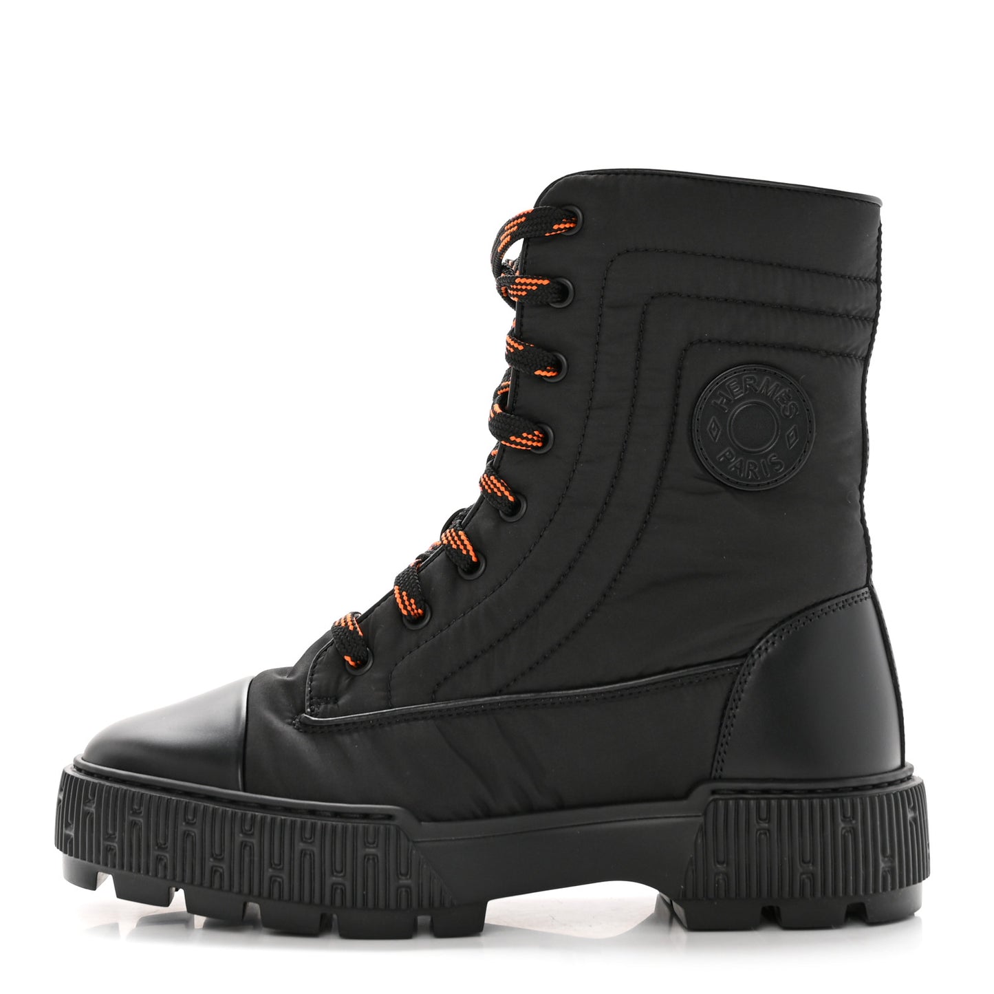 Calfskin Parachute Fresh Ankle Boots 37.5 Black