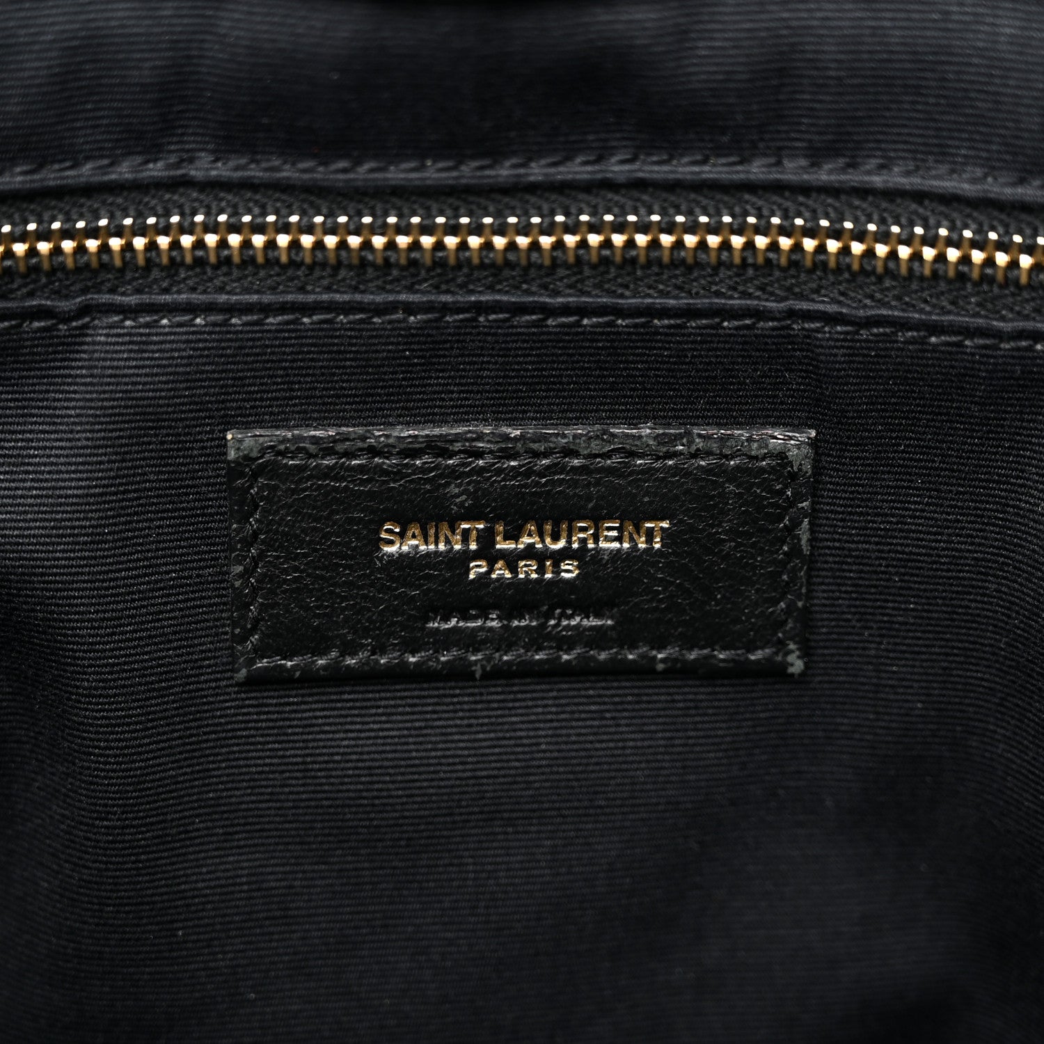 Saint Laurent Calfskin Y Quilted Monogram Large Loulou Shopper Black 8 of 14