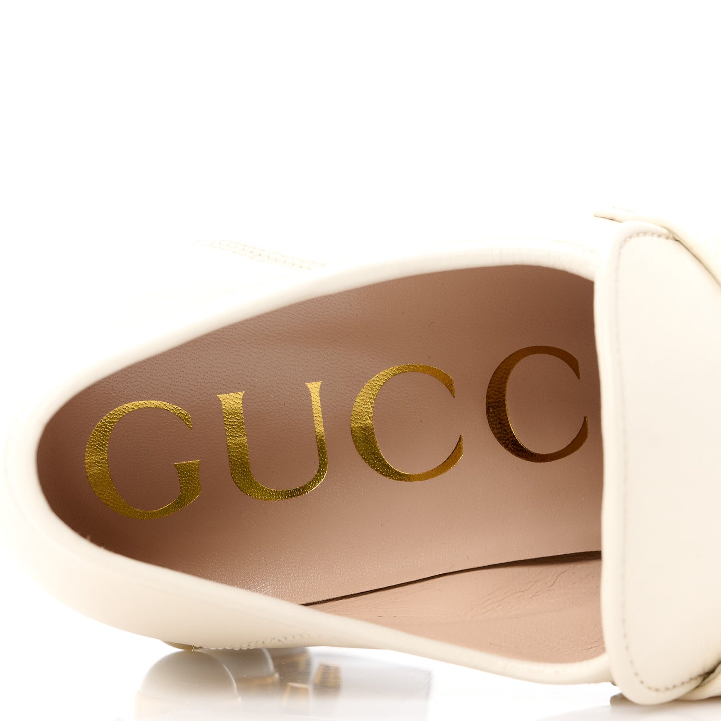 Malaga Kid Pearl Studded Vegas Platform Loafers 37 Mystic White