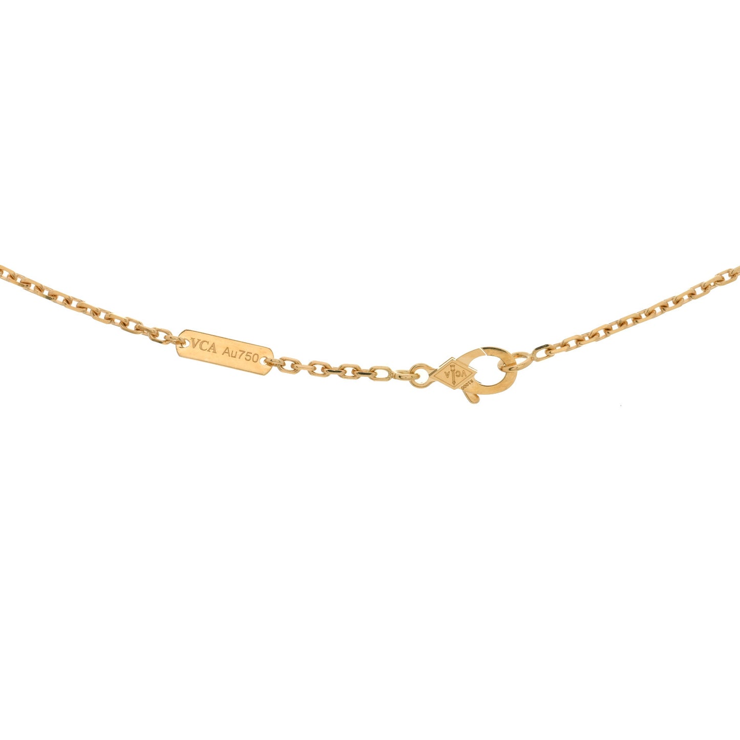 18K Yellow Gold Mother of Pearl Magic Alhambra Long Necklace