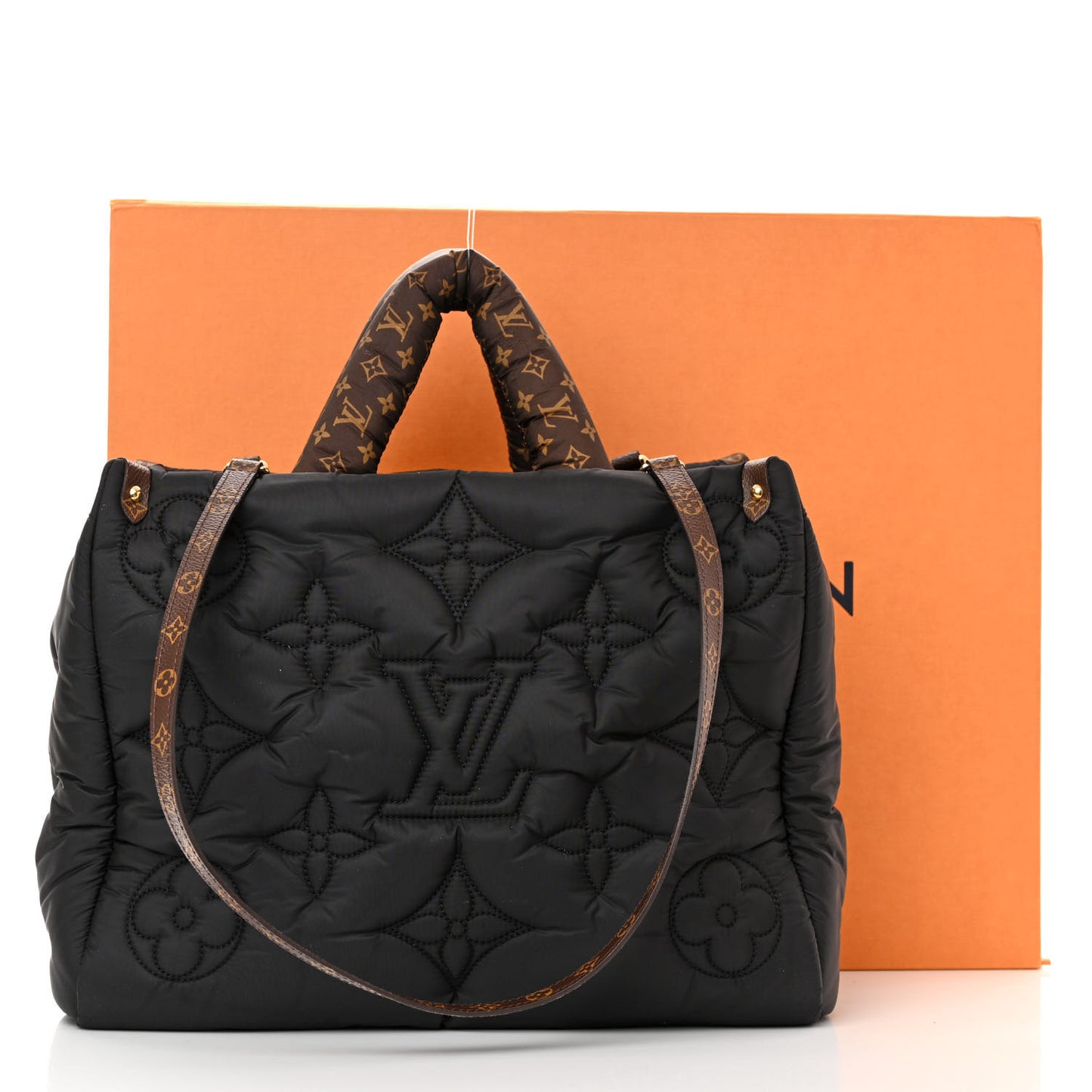 Econyl Monogram Pillow Giant Onthego MM Black