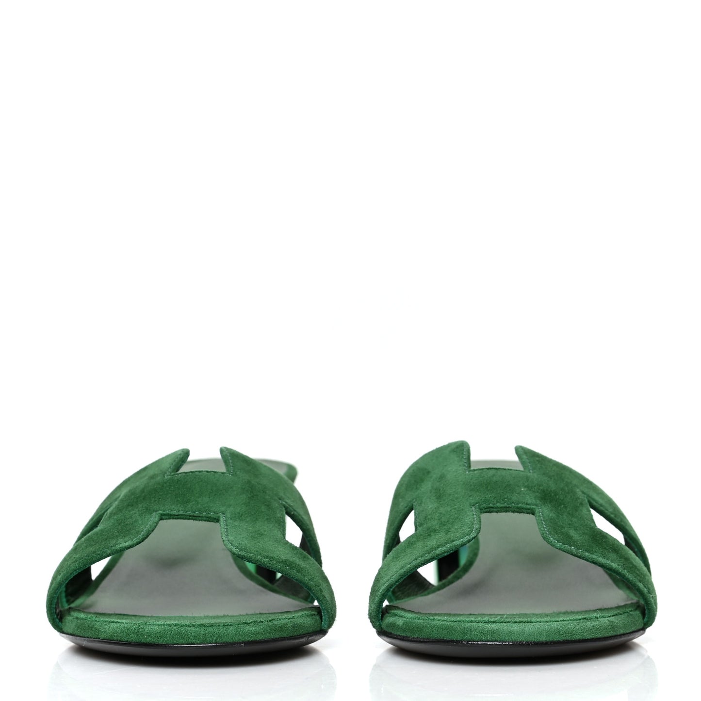 Suede Goatskin Oasis Sandals 36.5 Vert Electrique