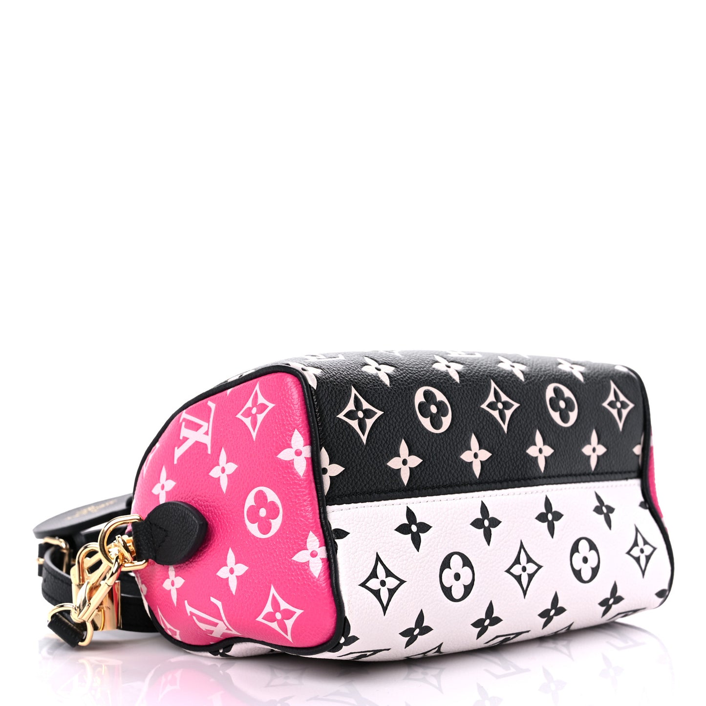 Empreinte Monogram Spring in the City Speedy Bandouliere 20 Black White Pink