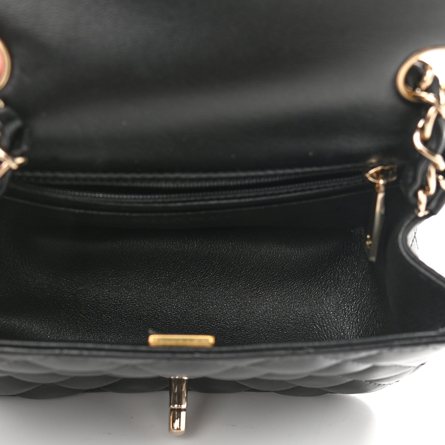 Chanel Lambskin Quilted Mini Square Flap Black 5 of 11