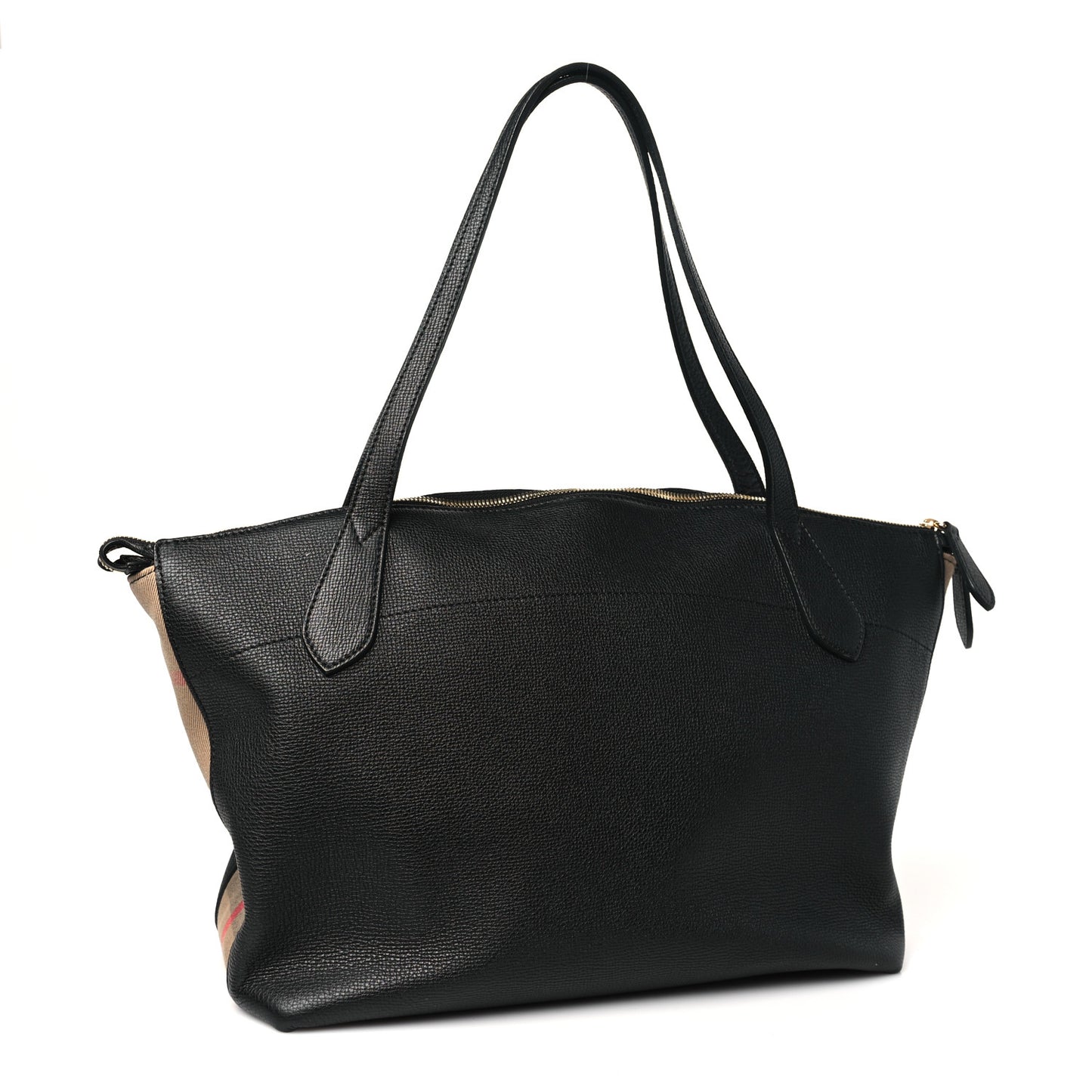 Derby Calfskin House Check Medium Welburn Tote Black