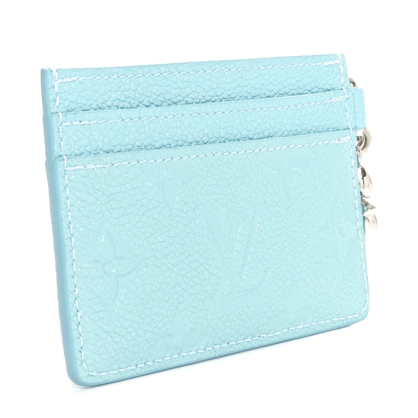 Empreinte Monogram LV Charms Card Holder Pearly Lagoon Turquoise
