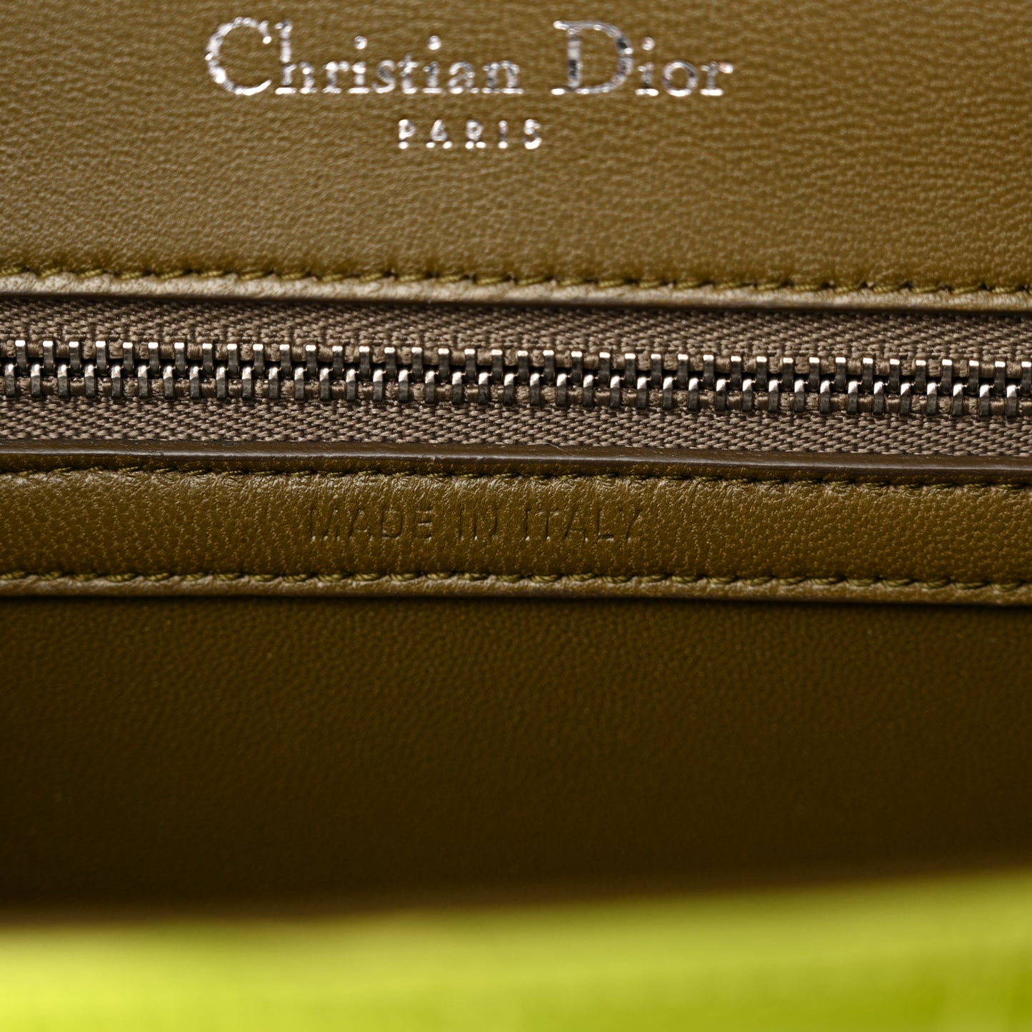 Crocodile Medium Diorama Flap Bag Green