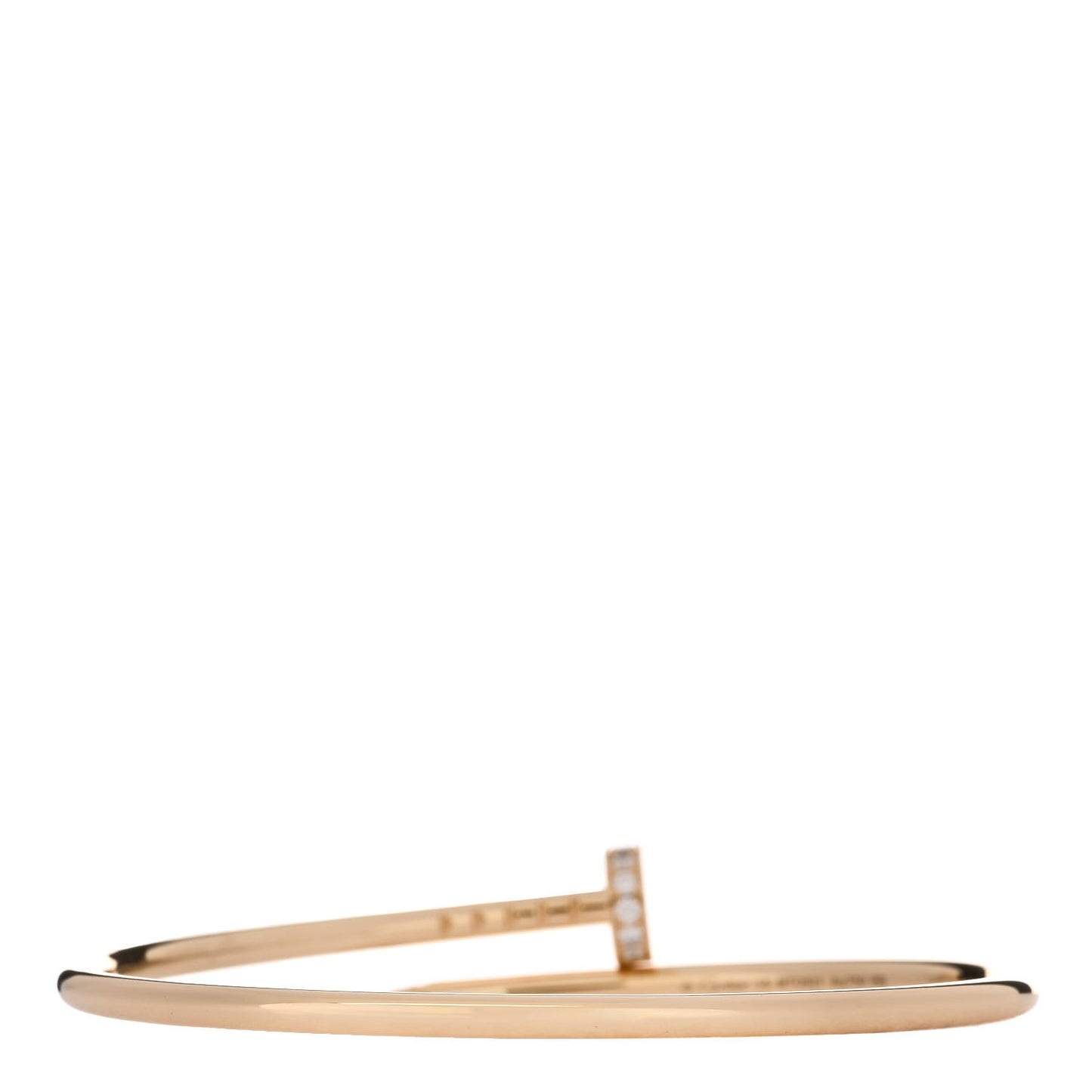 18K Yellow Gold Diamond Small Juste Un Clou Bracelet 15