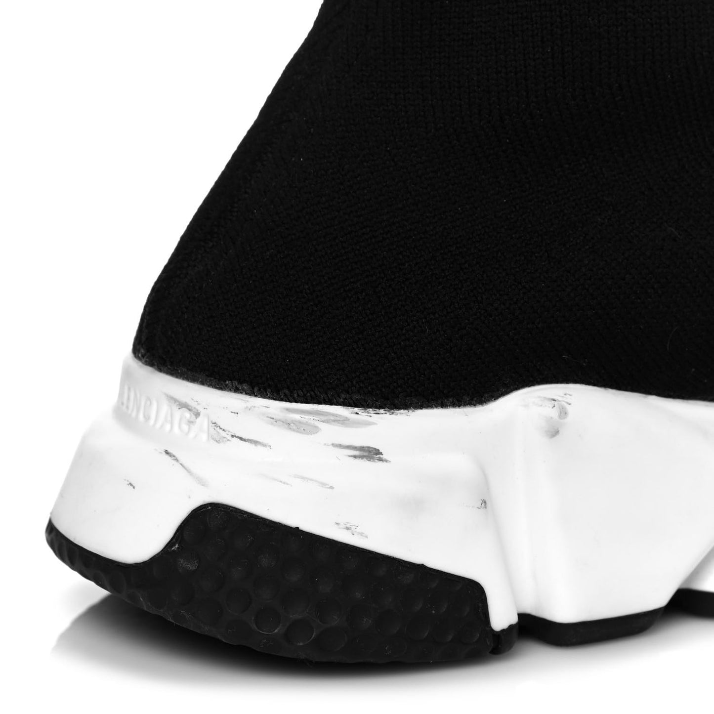 Neoprene Knit Womens Speed Sneakers 37 Black White