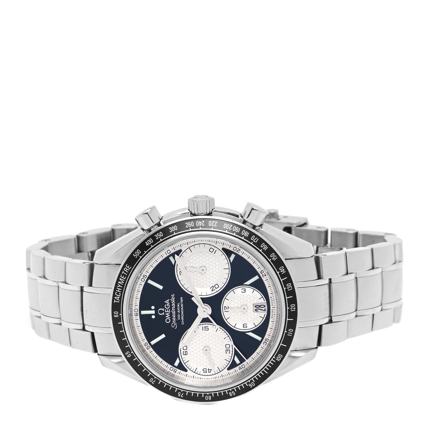 Stainless Steel 40mm Speedmaster Racing Co-Axial Chronograph Automatic Watch Black 326.30.40.50.01.002