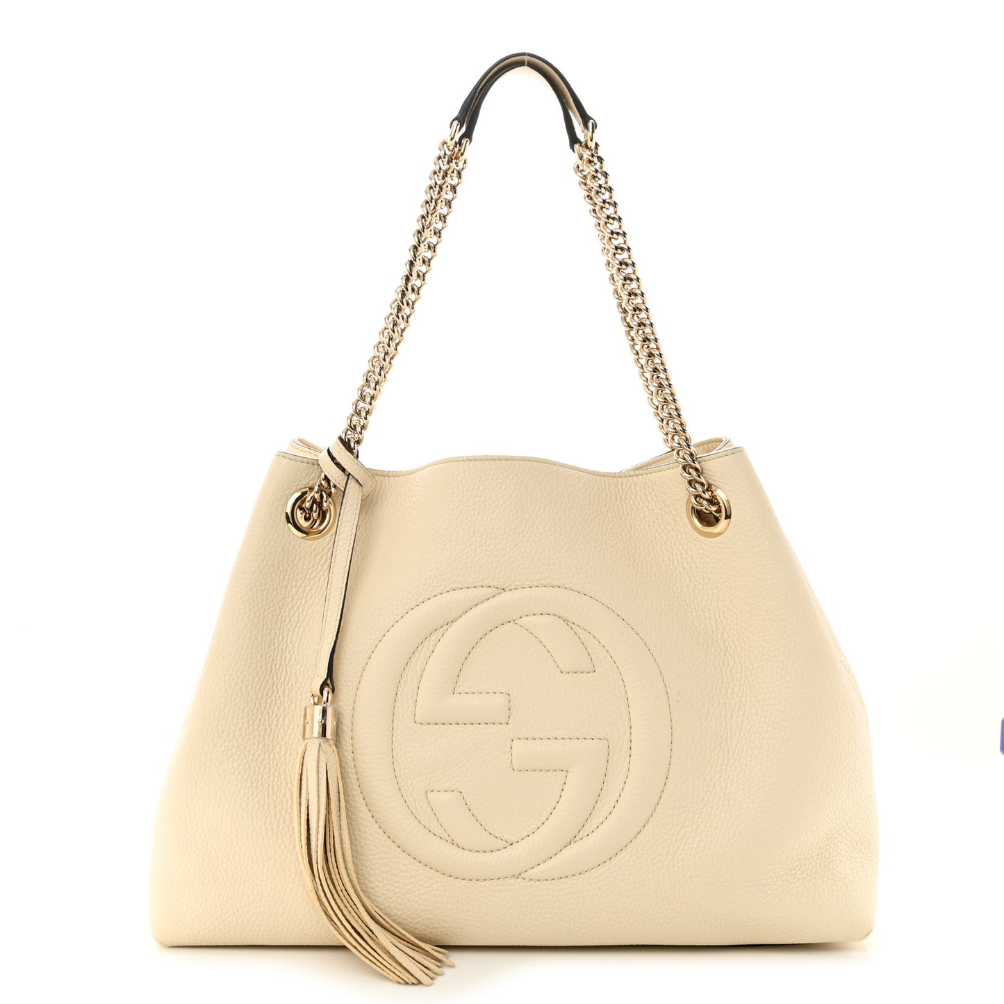 Cellarius Calfskin Medium Soho Chain Shoulder Bag Ivoire