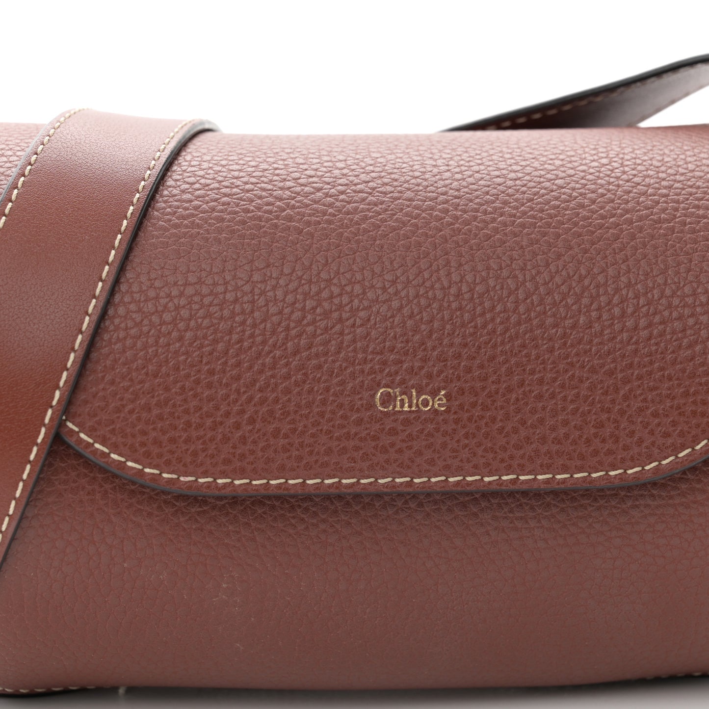 Small Grain Smooth Calfskin Mini Darryl Crossbody Sepia Brown