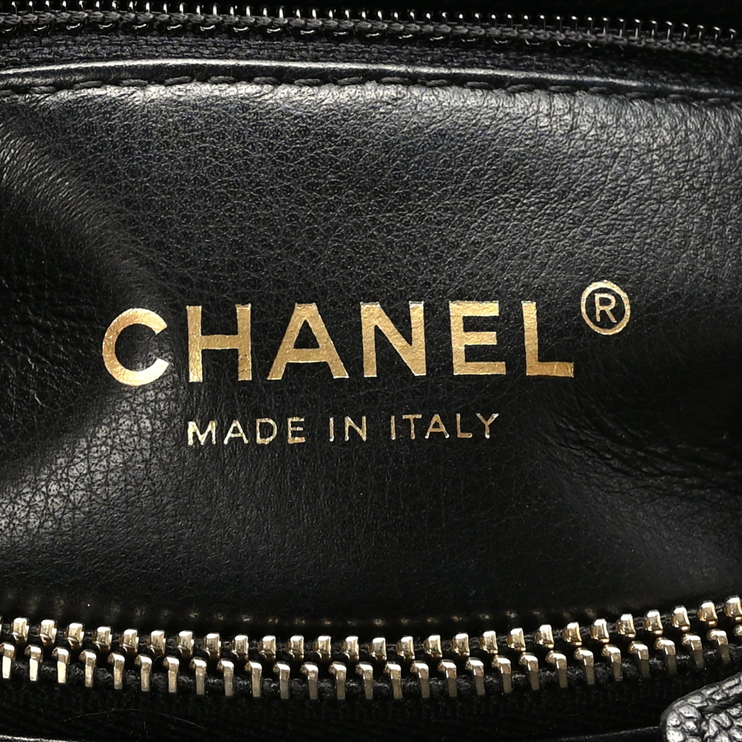 Caviar Lizard Embossed Quilted Small Coco Handle Flap Black