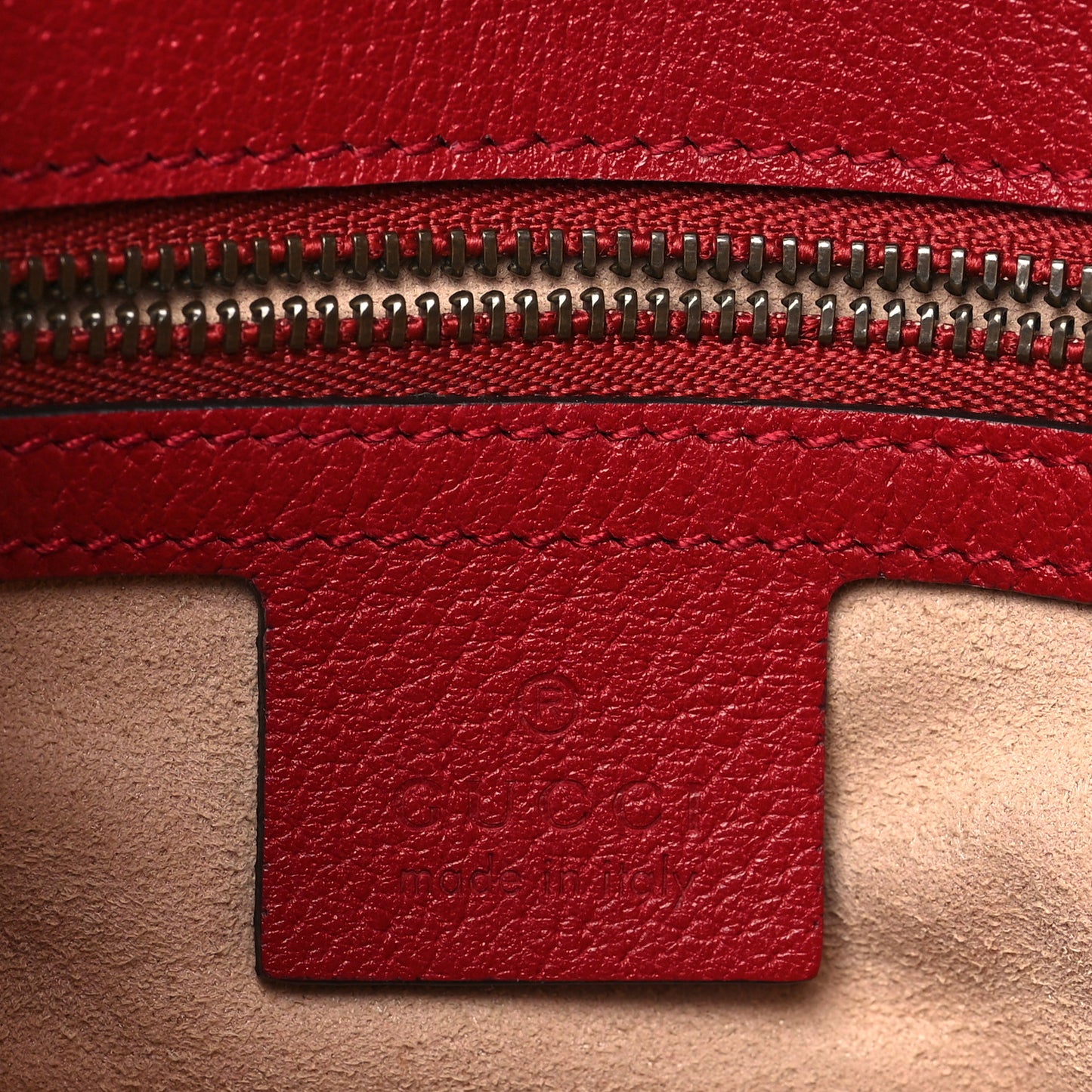 GG Supreme Monogram Medium Queen Margaret Shoulder Bag Red