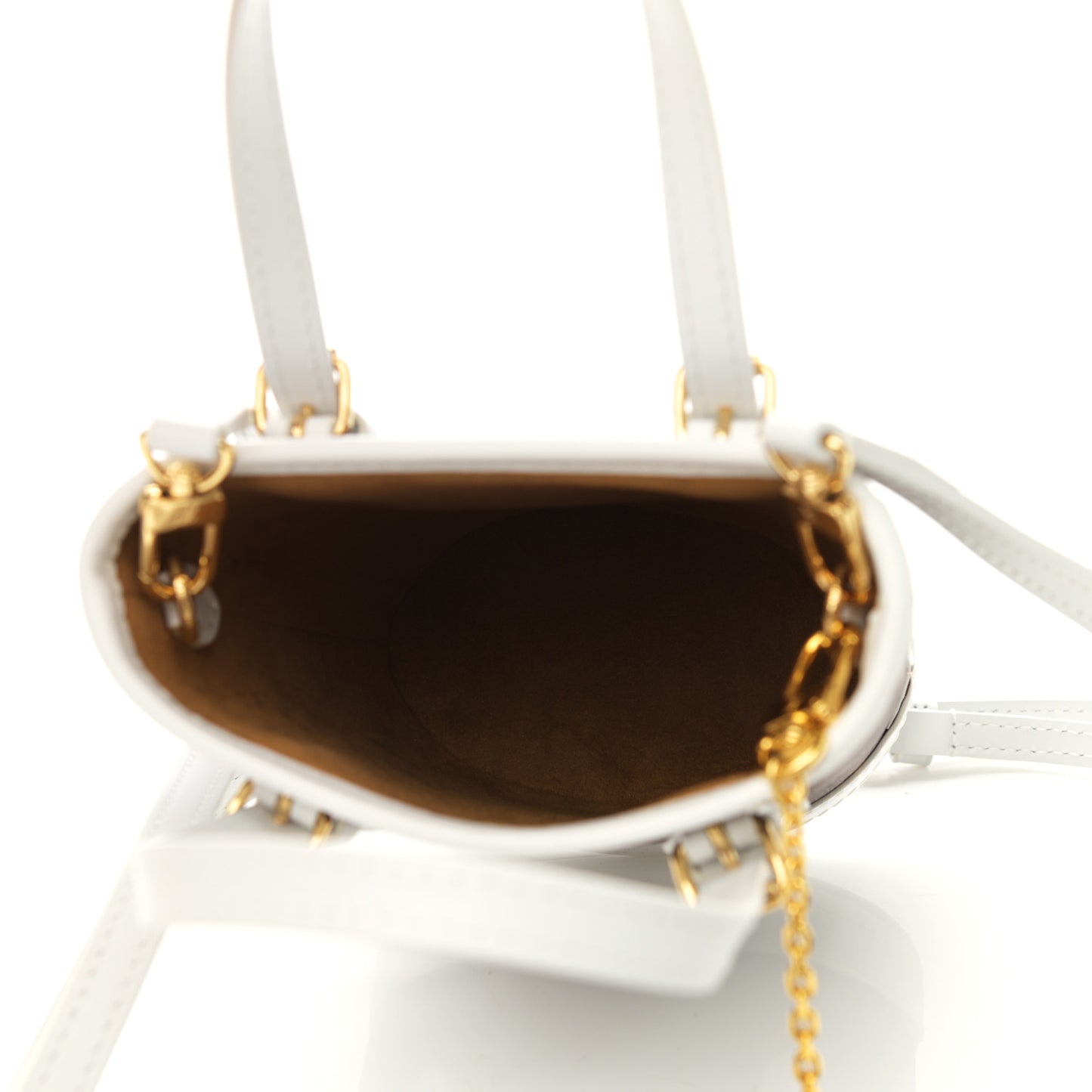 Monogram LV Match Nano Bucket Bag White