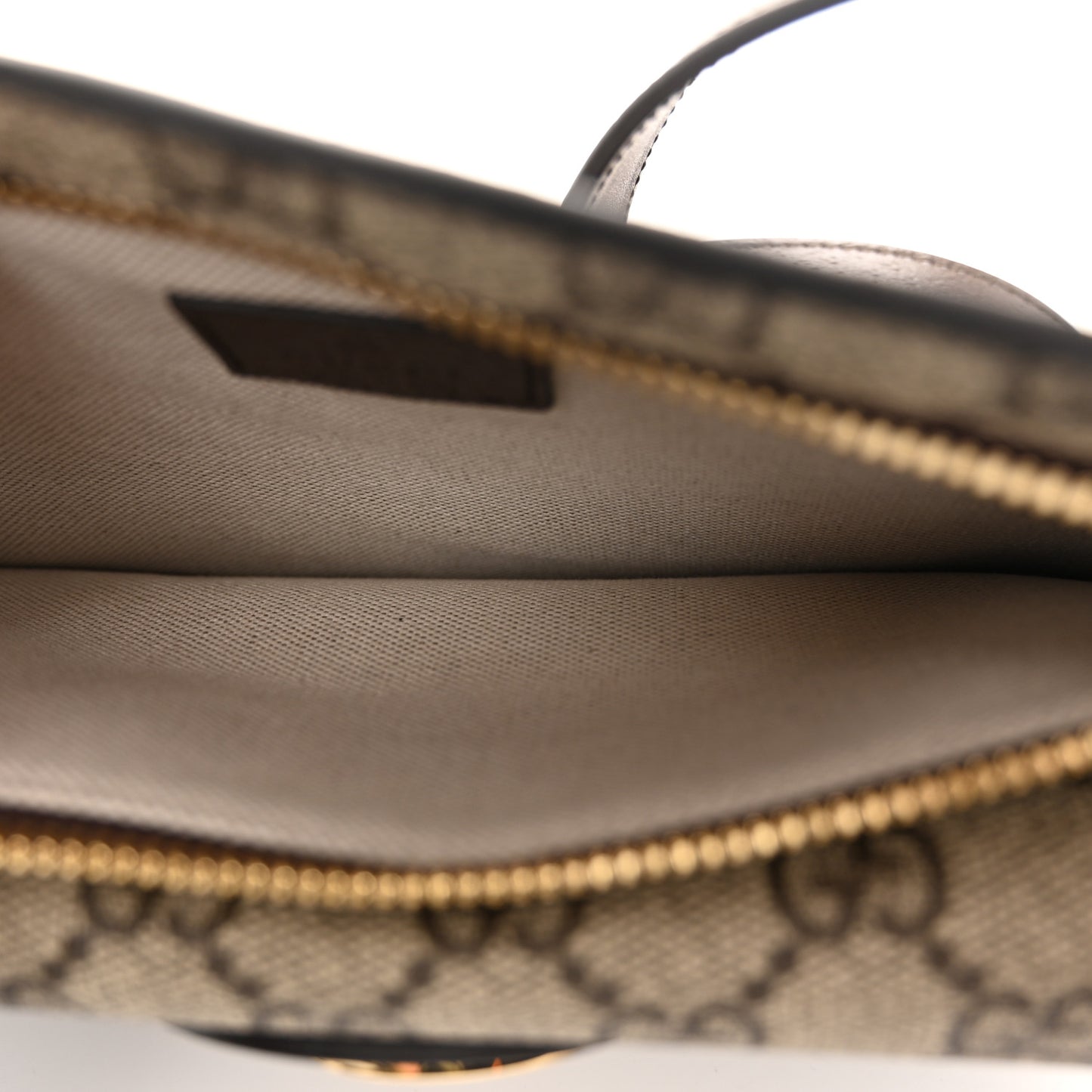 GG Supreme Monogram Textured Dollar Calfskin Blondie Belt Bag Beige Ebony New Acero