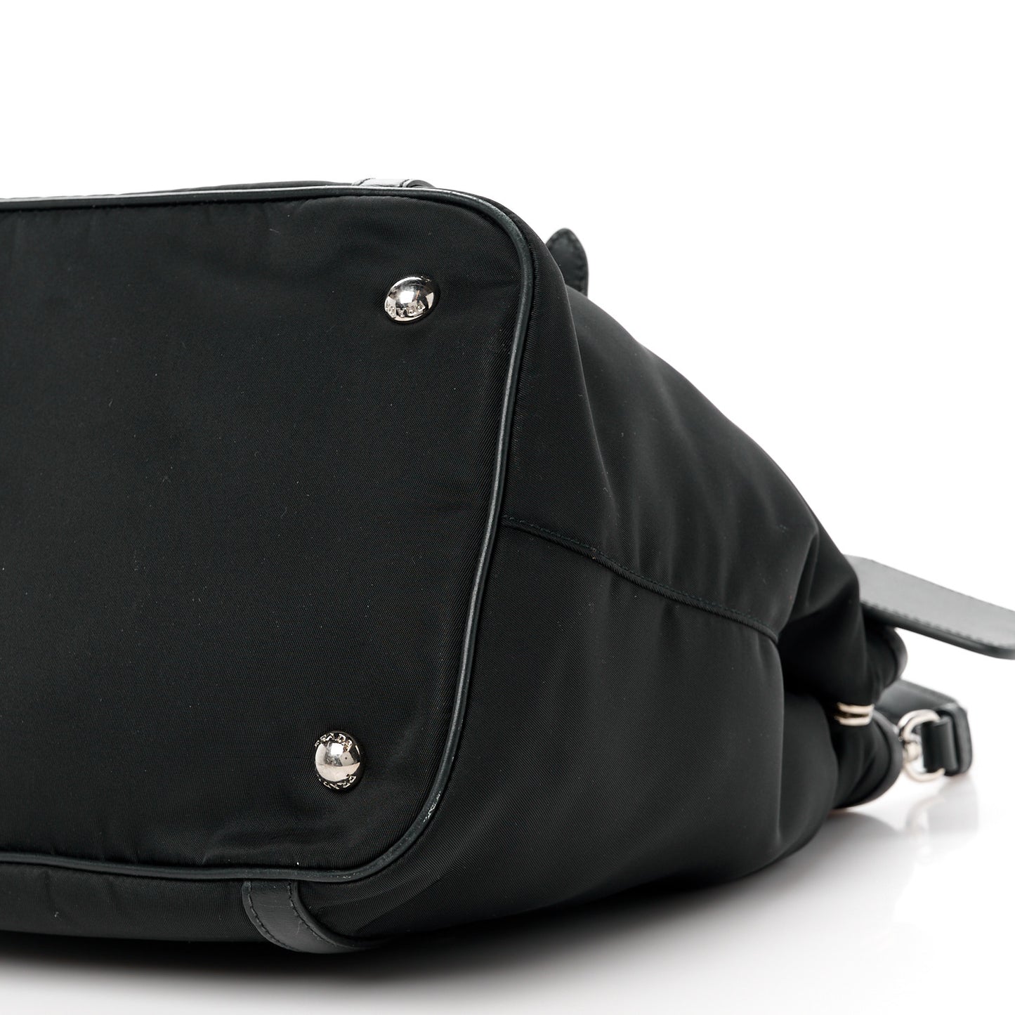 Tessuto Nylon Soft Calf Tote Black