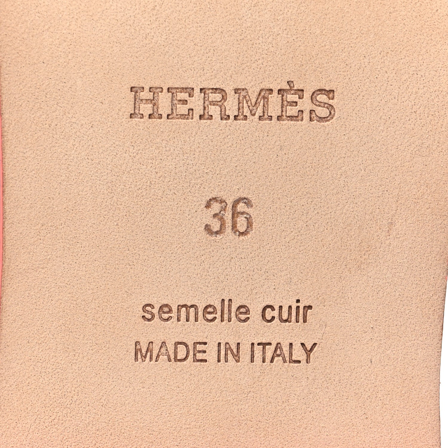 Hermes Epsom Oran Sandals 36 Orange Joey 7 of 8