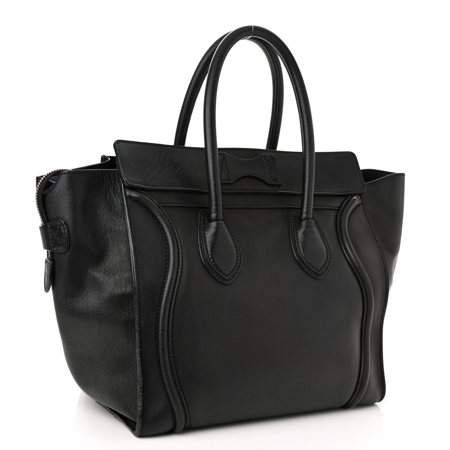 Smooth Calfskin Micro Luggage Black