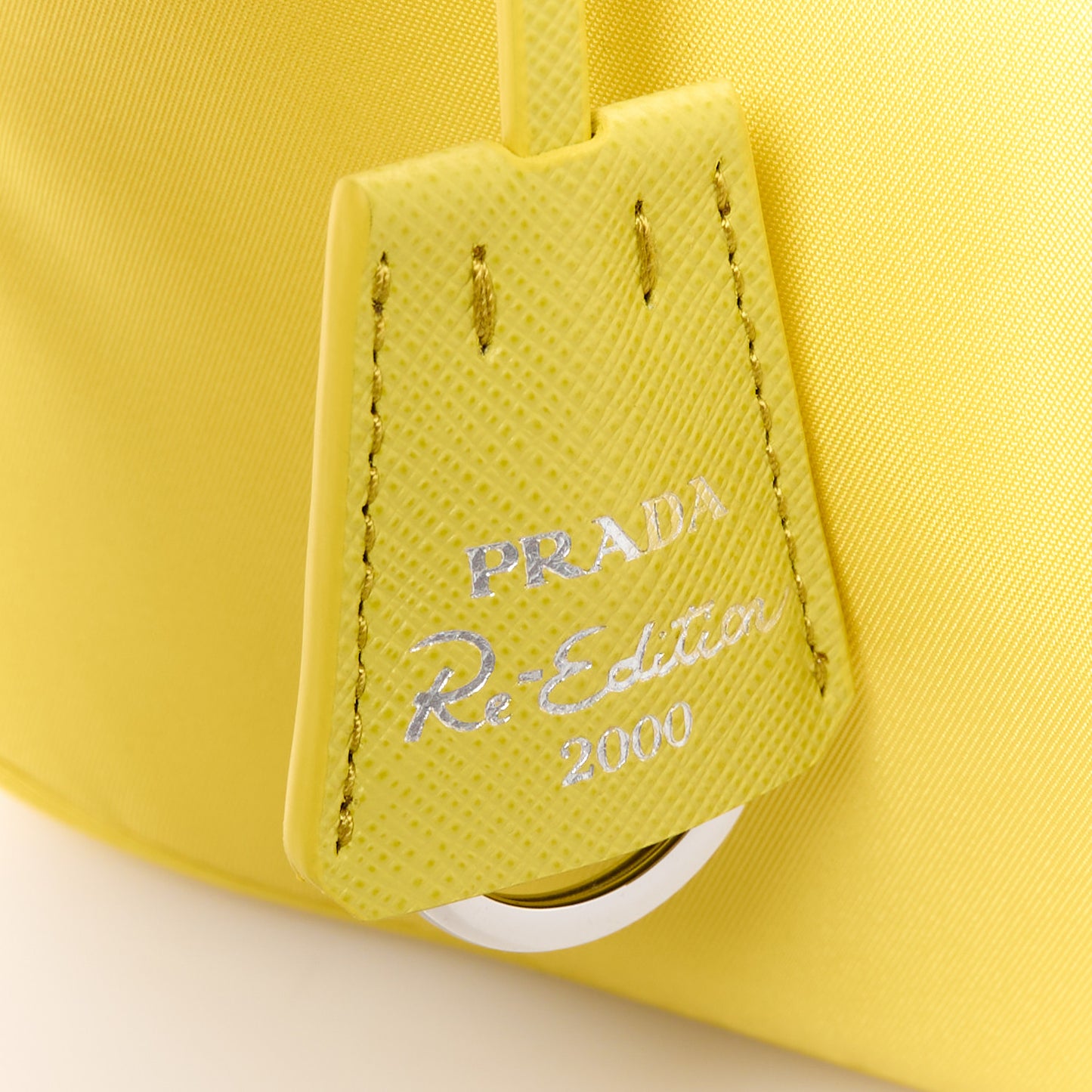 Tessuto Nylon Saffiano Mini Re-Edition 2000 Bag Ananas