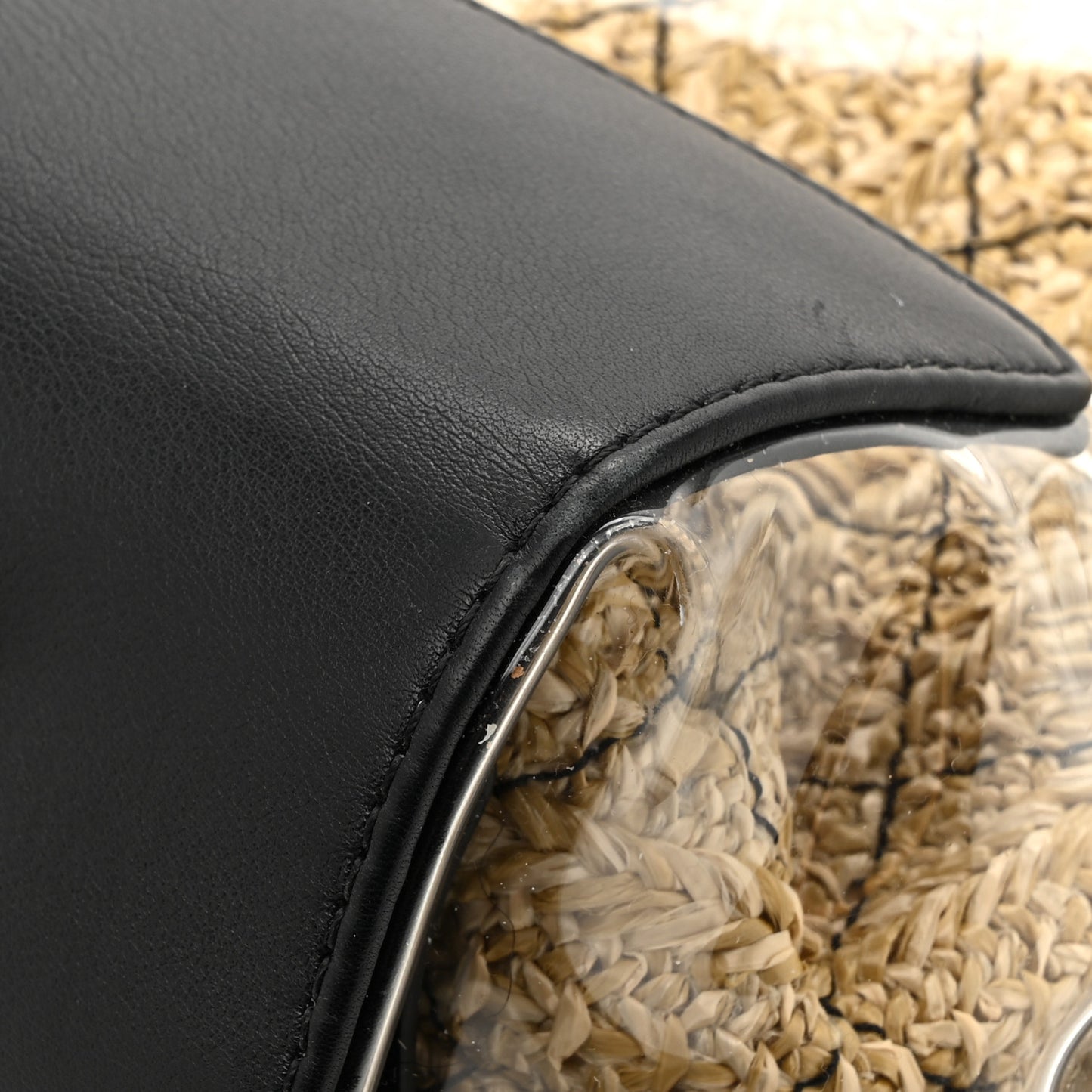 Calfskin PVC Quilted Chanel 31 Bag Black