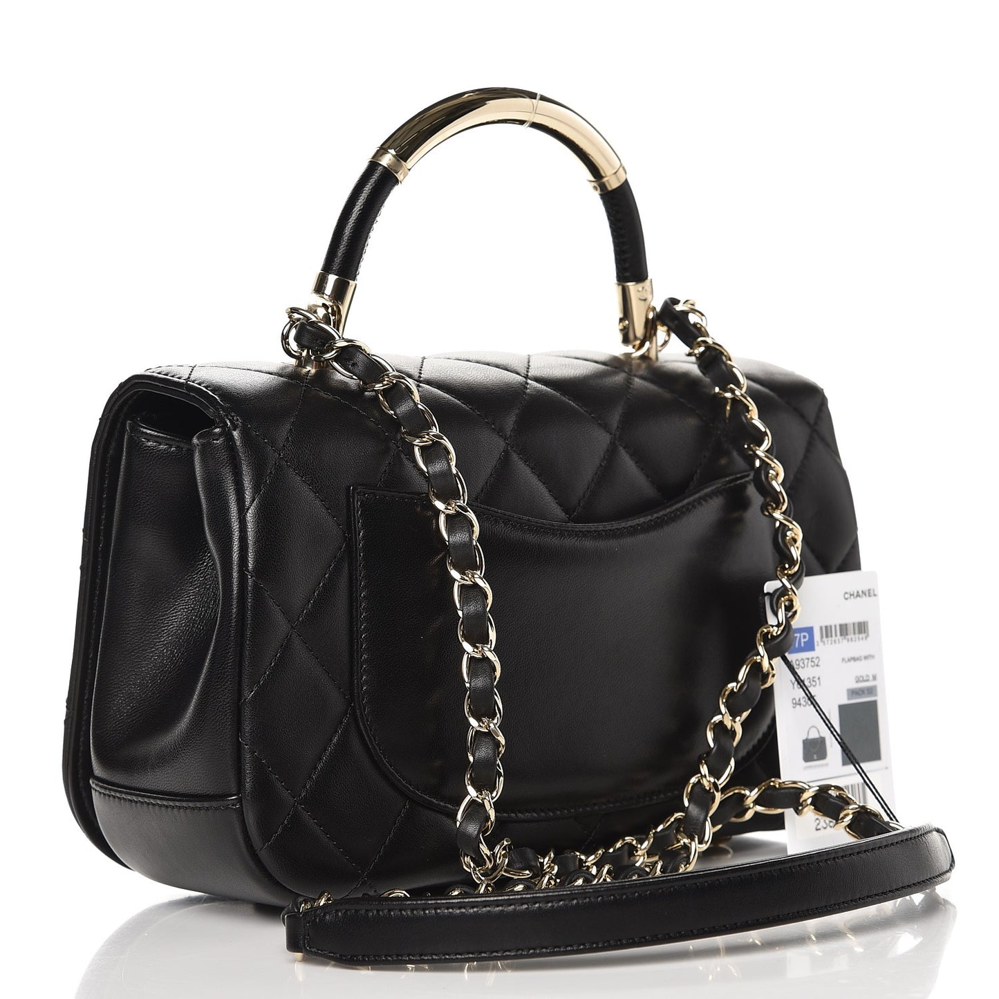 Lambskin Small Carry Chic Flap Black