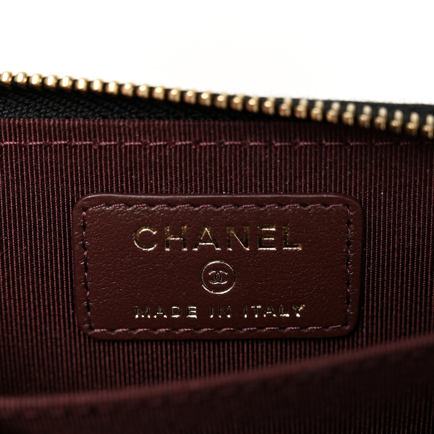 Caviar Quilted Zip Coin Purse Black