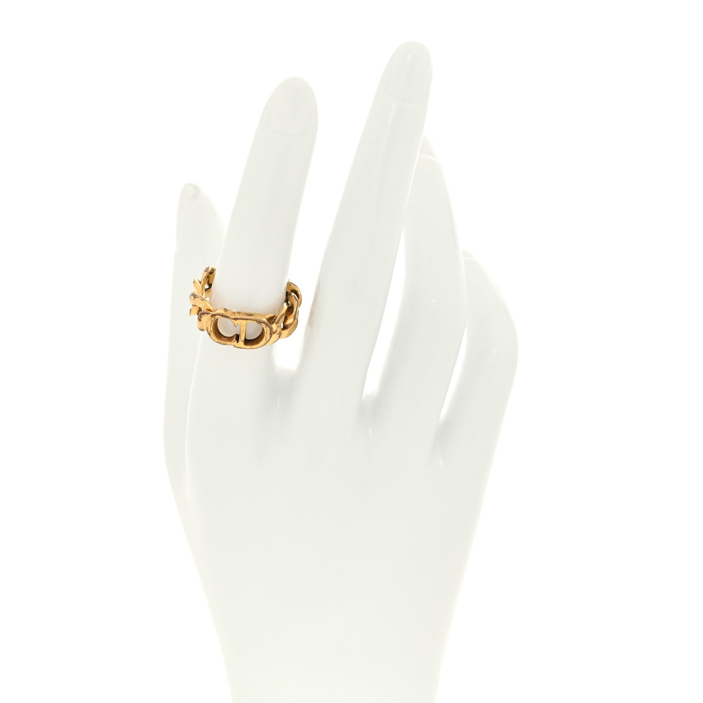 Metal Danseuse Etoile Chain Ring 54 7 Gold